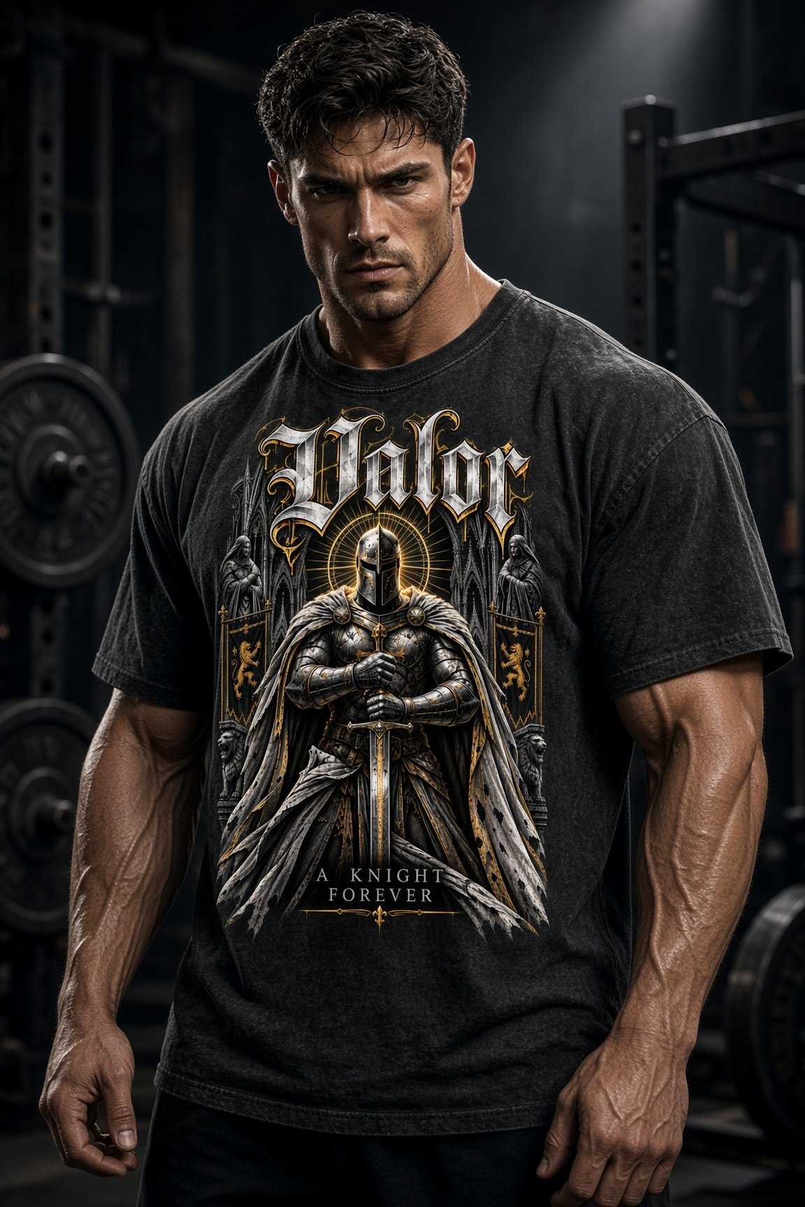 Snow Washed Oversized Cotton T-Shirt (VALOR)