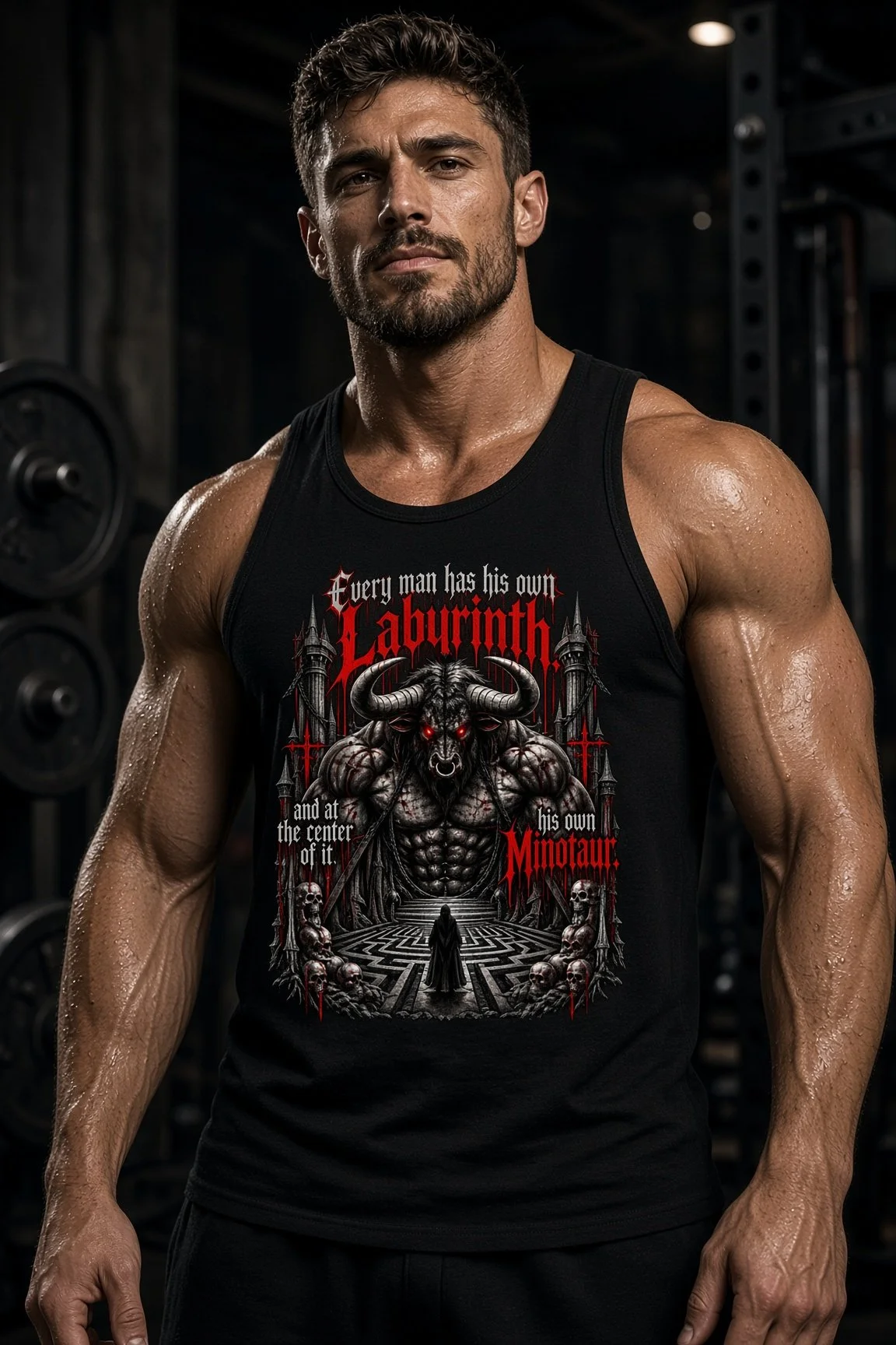 Men's Heavyweight Ribbed Tank Top (MINOTAUR)