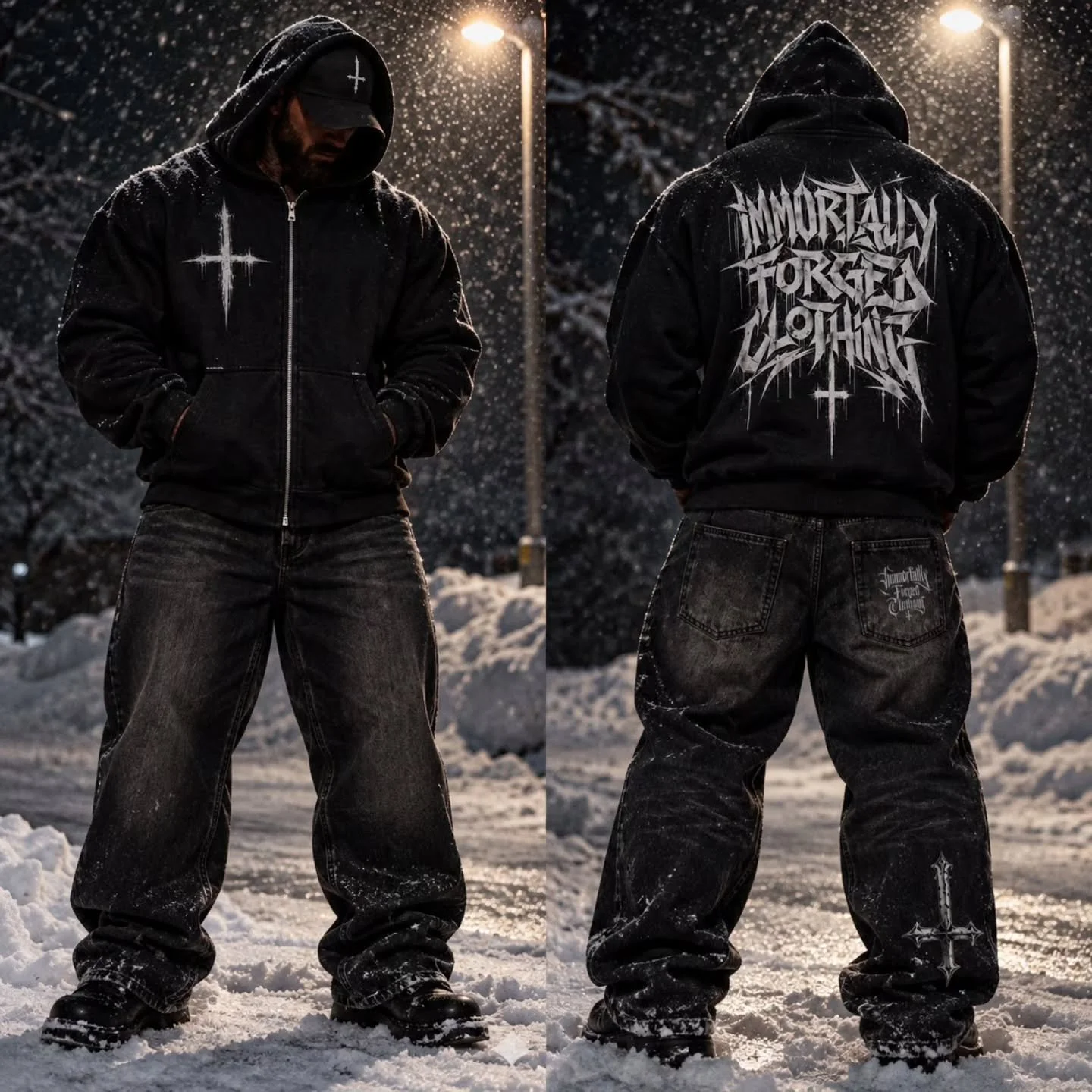 Mens denim heavyweight jeans! 

Built to last, built for WORK! 

⚔️ IMMORTALLY FORGED CLOTHING ⚔️

More than gym clothes. More than a logo. A mindset.
IMMORTALLY FORGED CLOTHING was built for the people who understand that strength isn&rsquo;t given 
