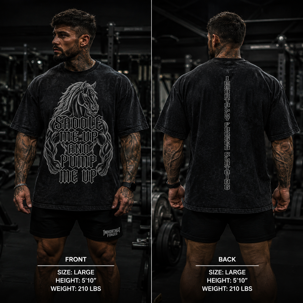 Snow Washed Heavyweight Oversize T-Shirt (EQ)