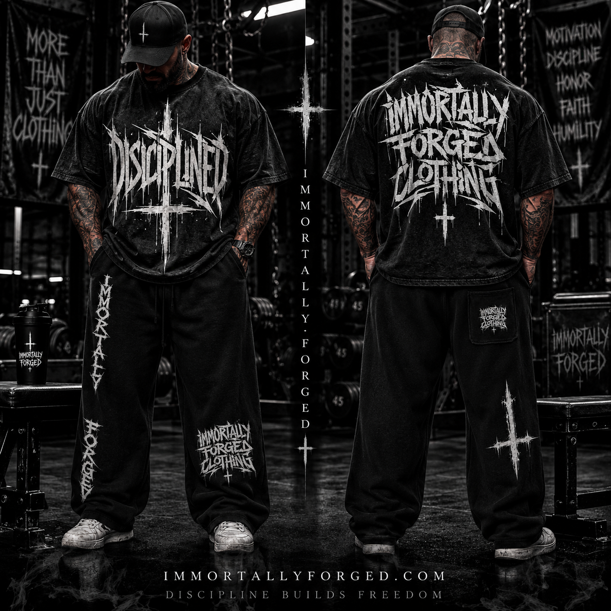 Snow Washed Heavyweight Oversize T-Shirt (DISCIPLINED)