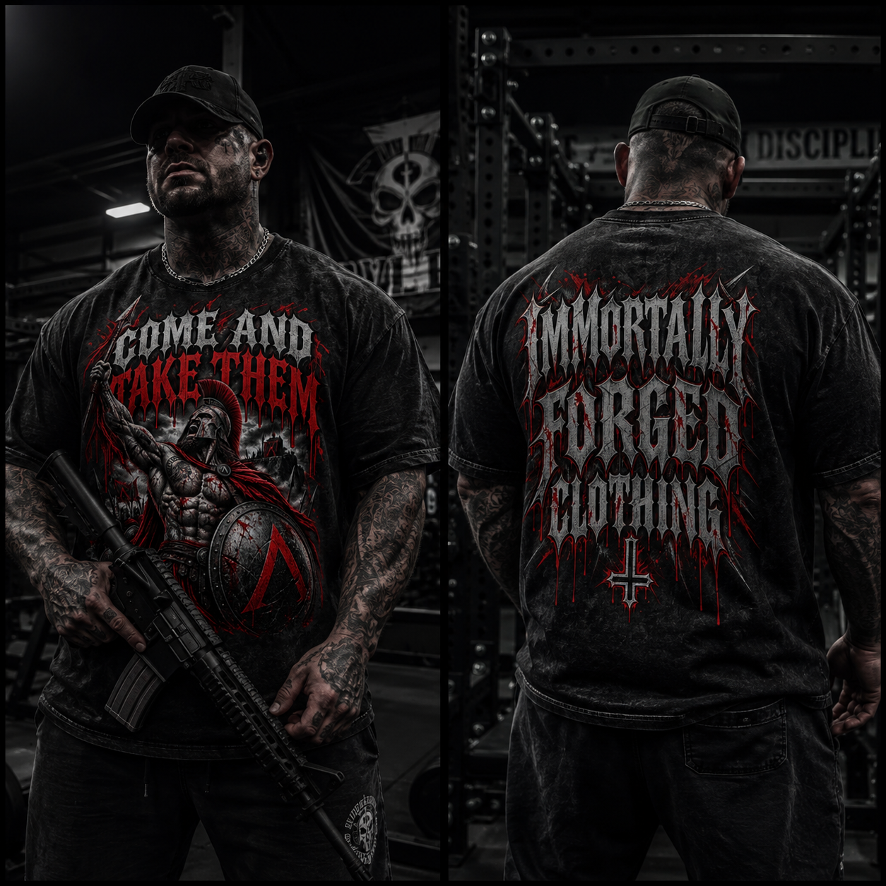 Snow Washed Heavyweight Oversize T-Shirt (COME AND TAKE THEM)