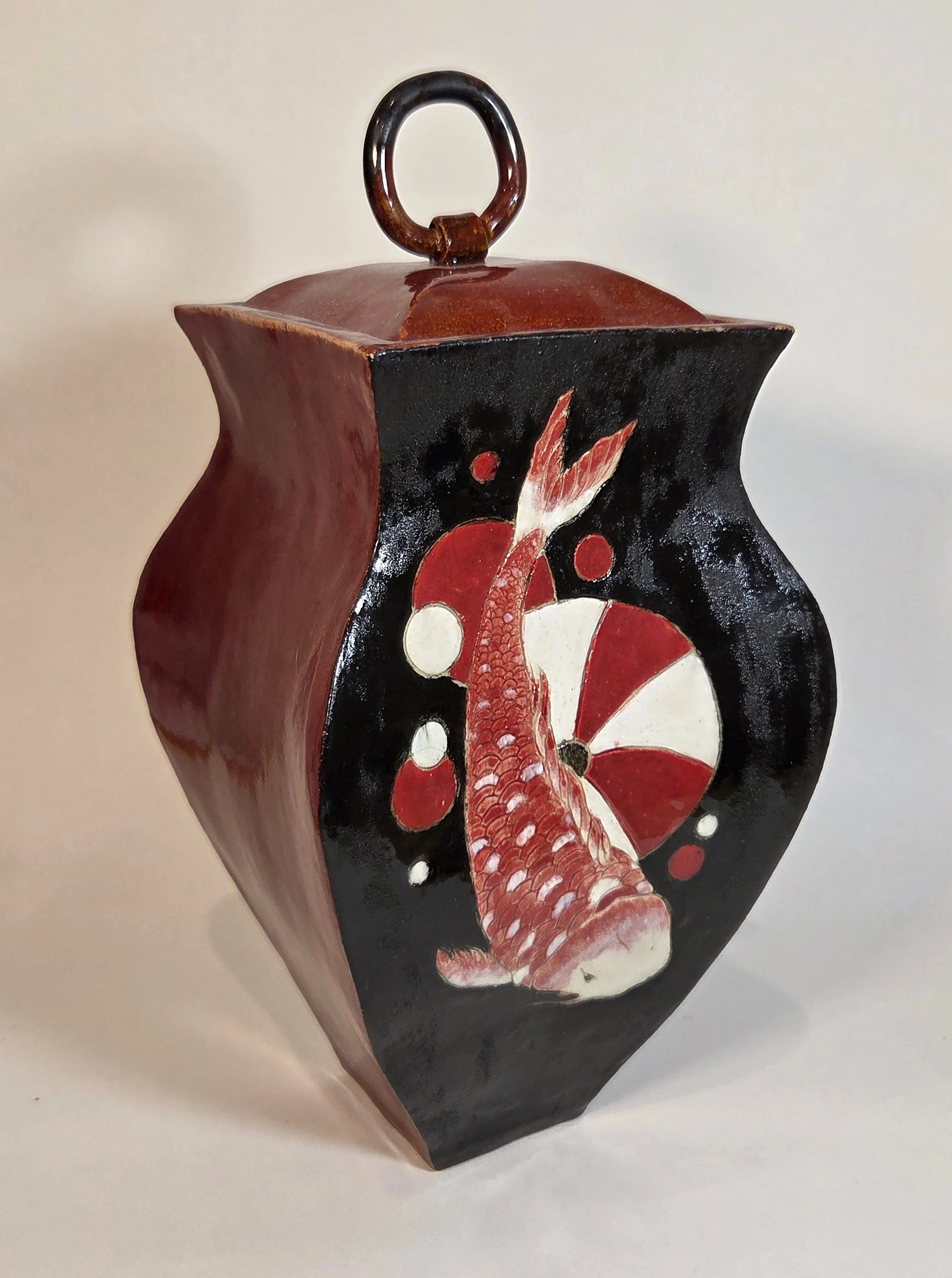Koi Vase, earthenware ceramic, 2019