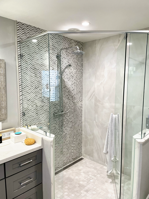 Bathroom with walk-in shower
