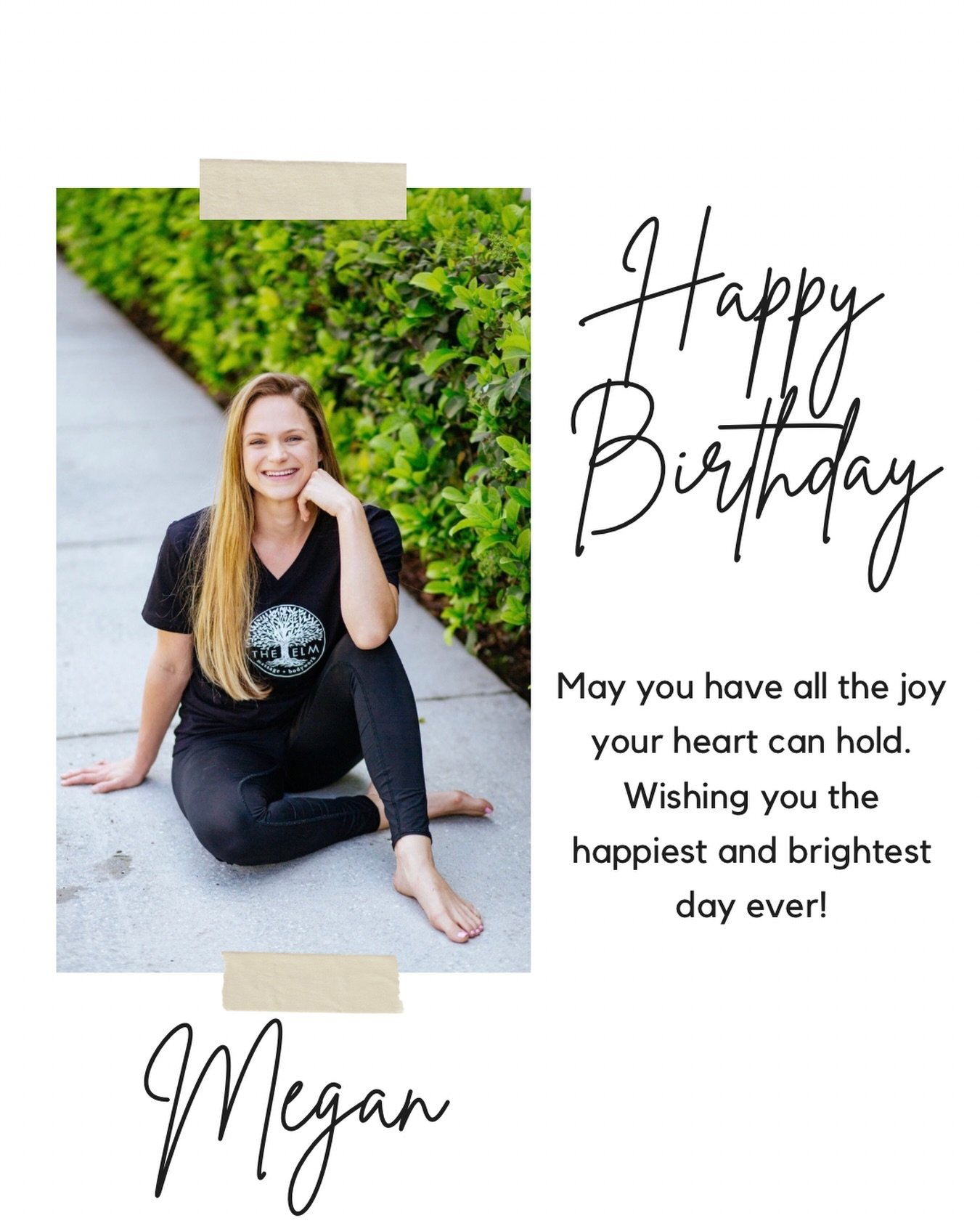 Happy Birthday to our OG, Megan! 🎉

I&rsquo;m going to try and make it through this without getting teary eyed! 

The Elm just wouldn&rsquo;t be The Elm without you. Your heart and steady presence have helped shape who we are today. We are so gratef