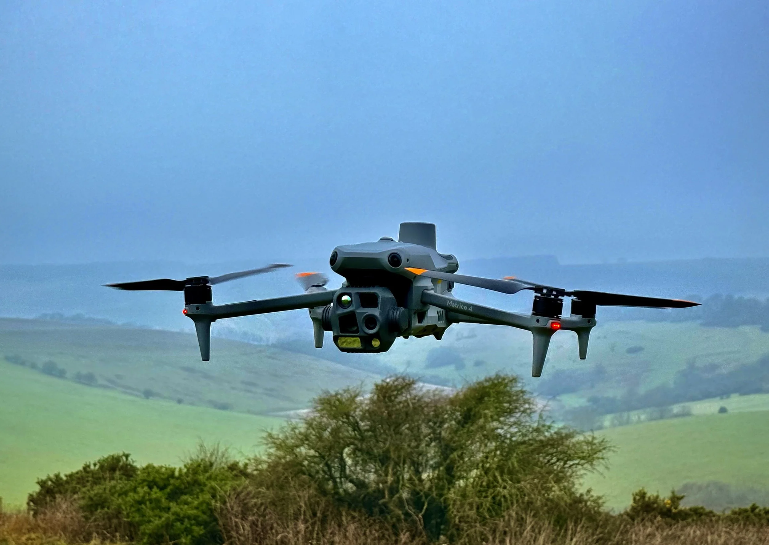 A commercial flying drone