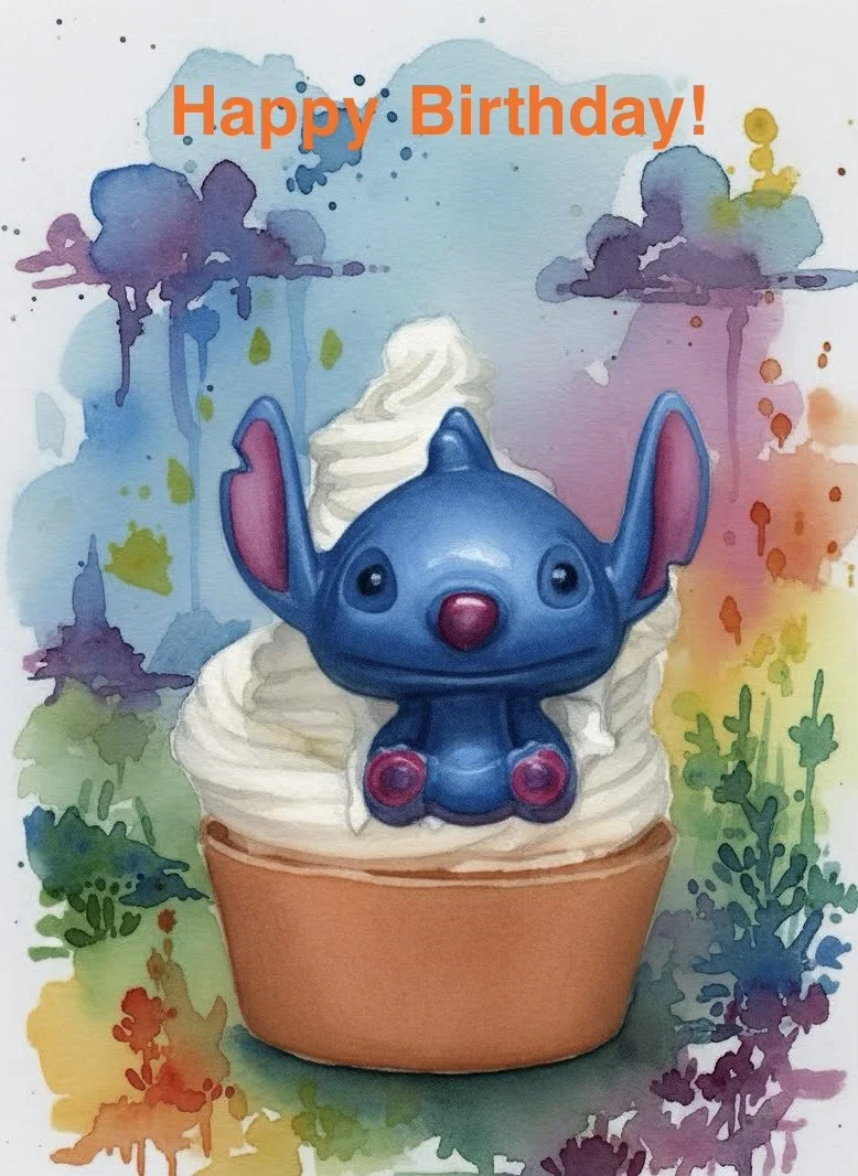 Remembrance Birthday Cupcake