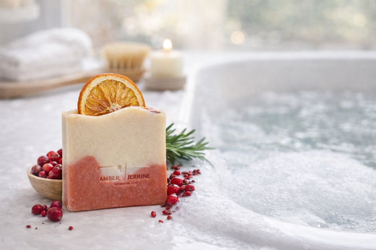 Orange & Cranberry Bar Soap