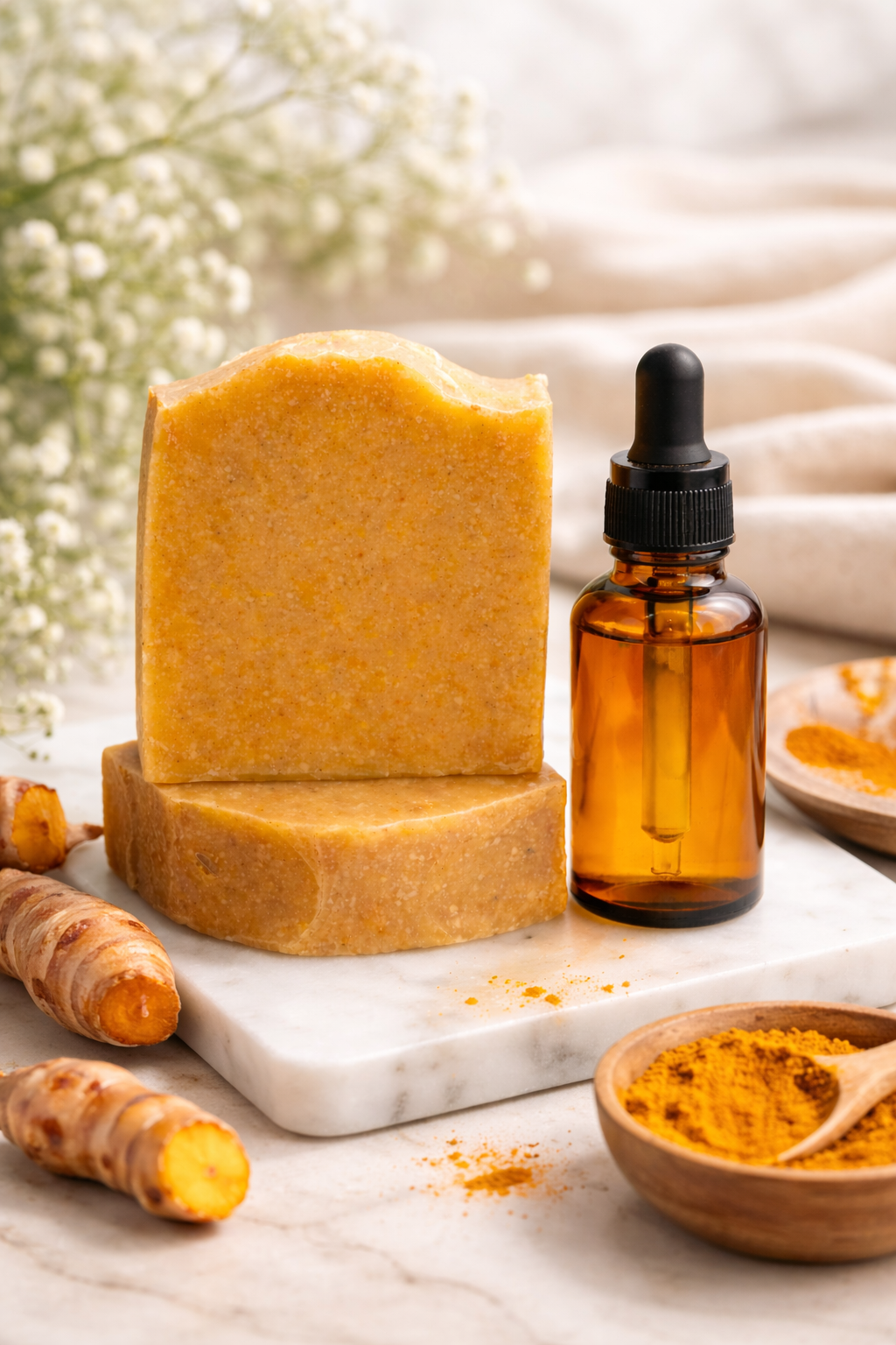 Turmeric Glow Soap Bar & Body Oil Set