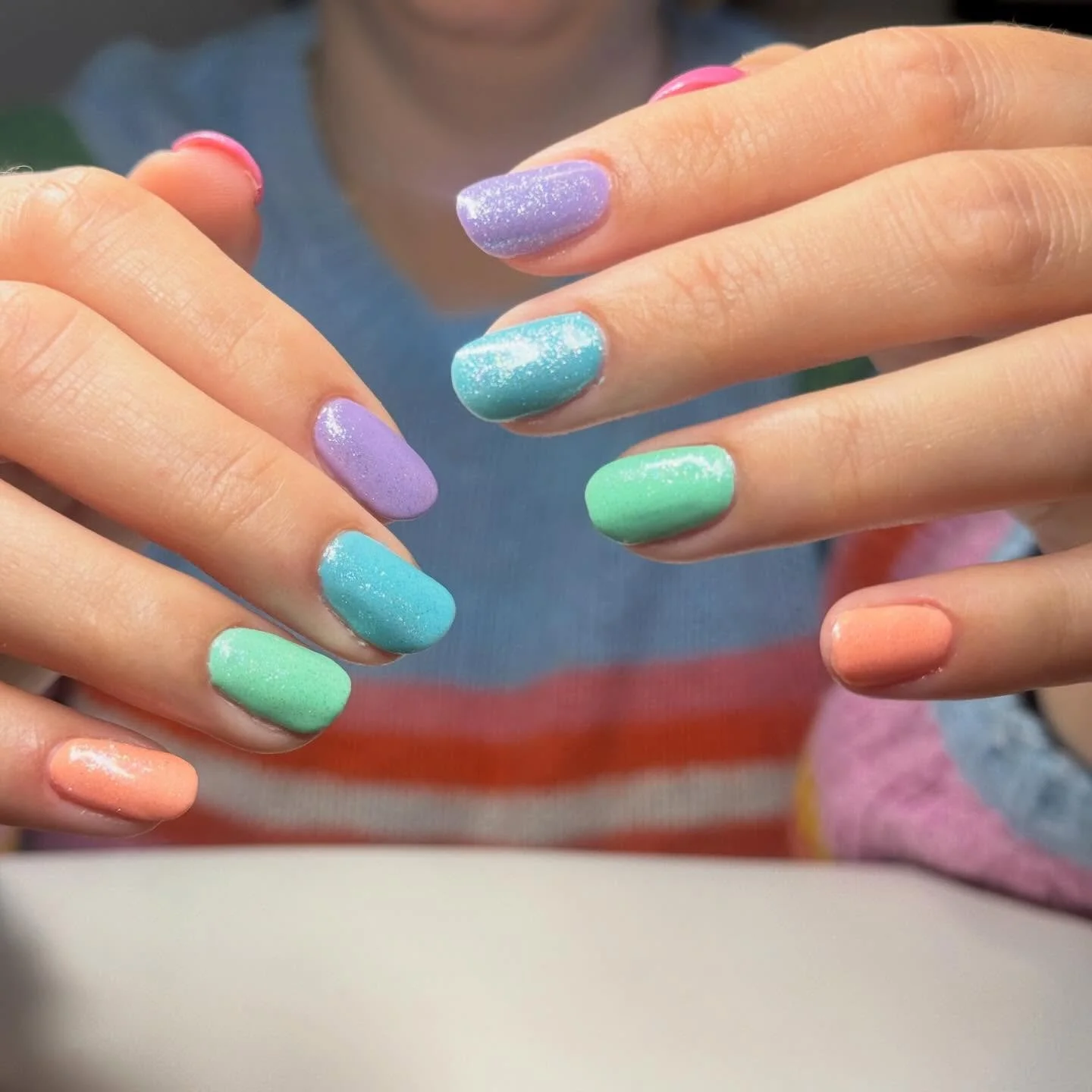 Easter nails are here 🐣✨

Soft pastel colours, cute spring vibes and the perfect excuse for a fresh set 💅🌸

Who else loves matching their nails to the season?

Book your Easter nails now 💌