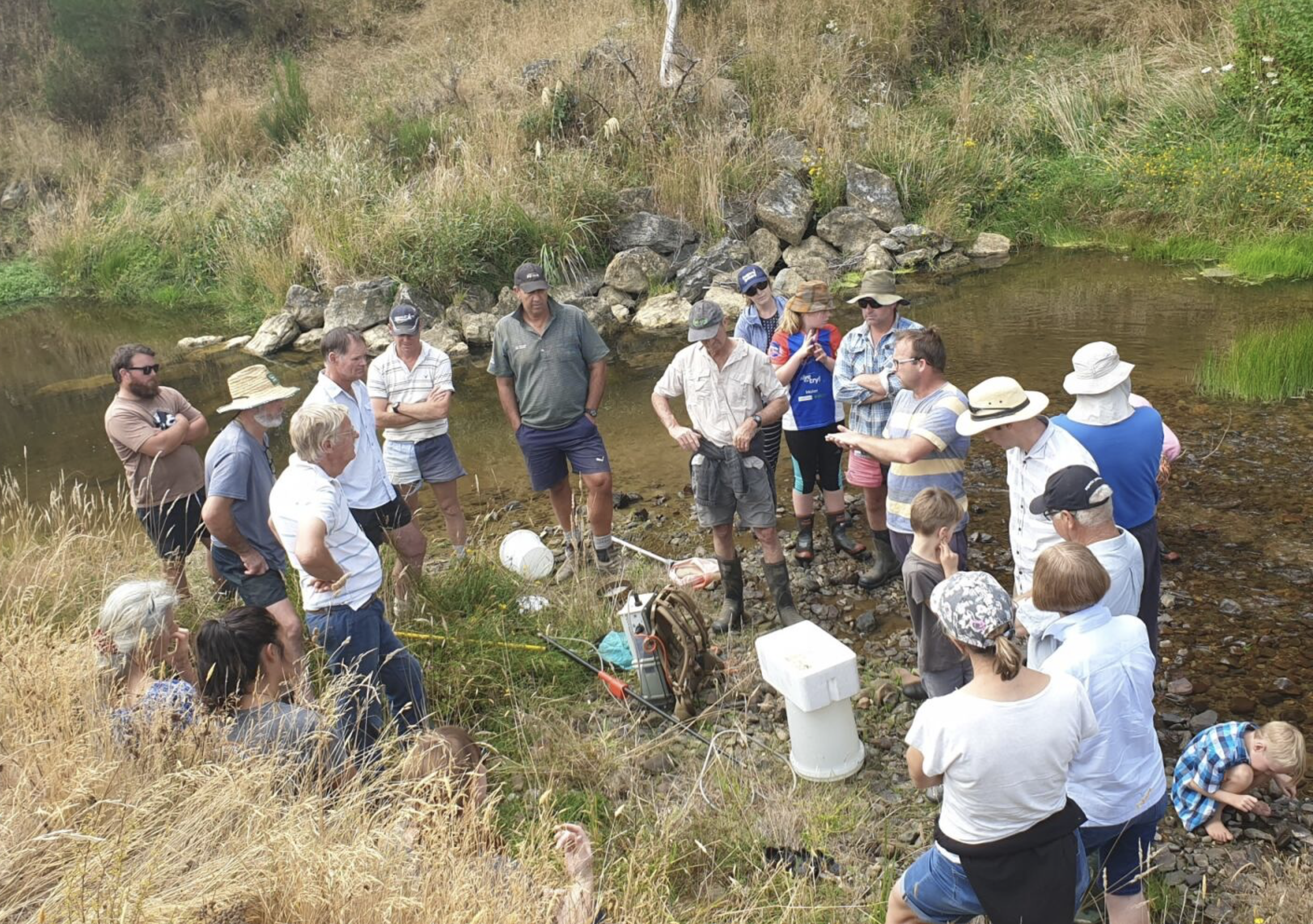 Motu Matawai Catchment Community weekend water monitoring with help from Leading from the Land Tairāwhiti engagement grant