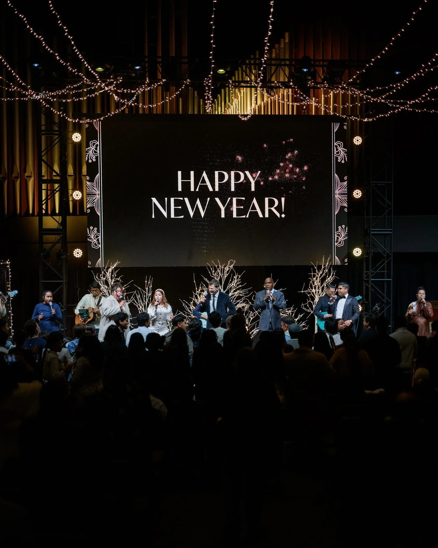 What a great time we had bringing in the New Year with family and friends in the house of God!
