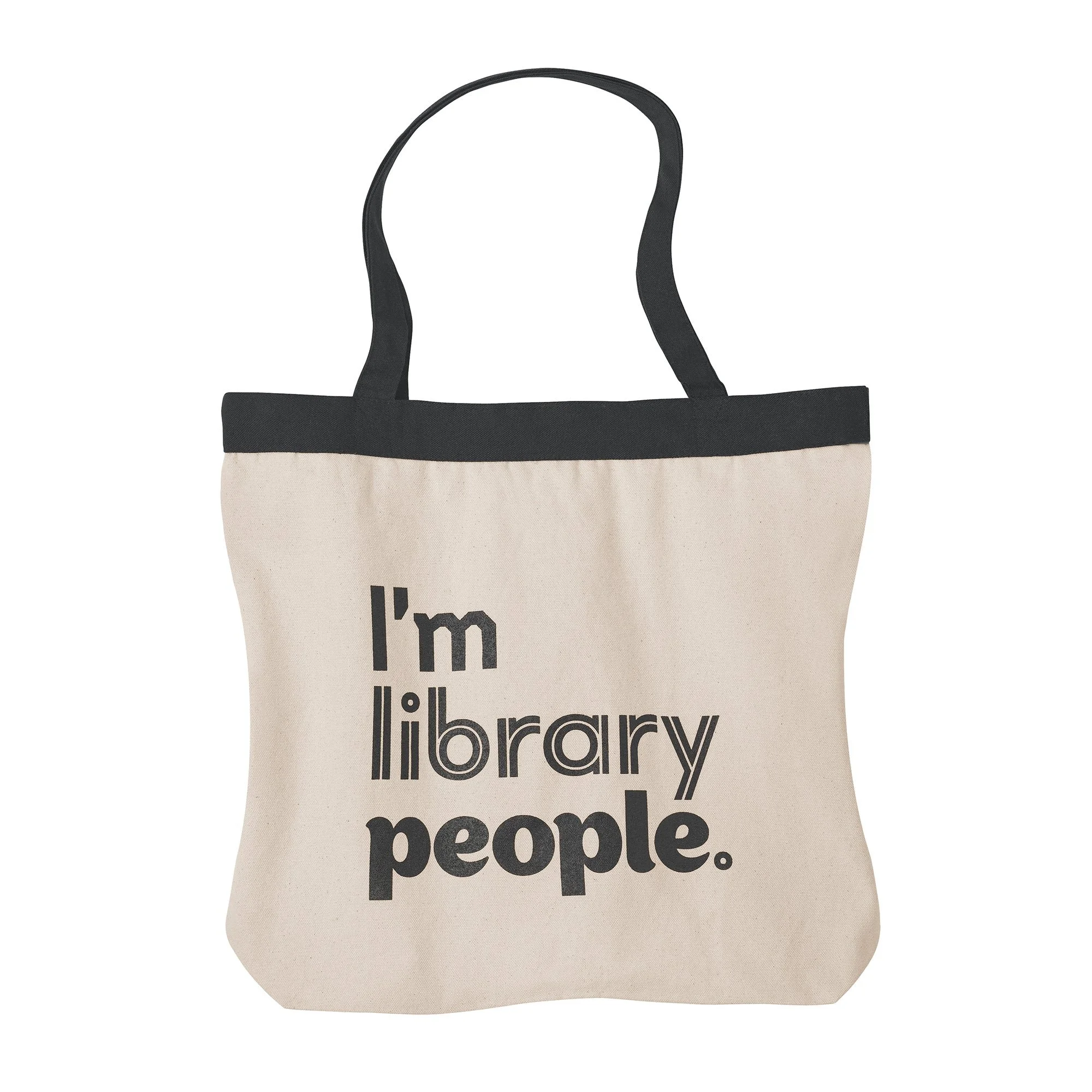 A green tote bag hanging on a window latch with the word "LIBRARIAN" printed on it.
