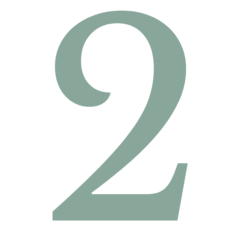 Large numeral 2