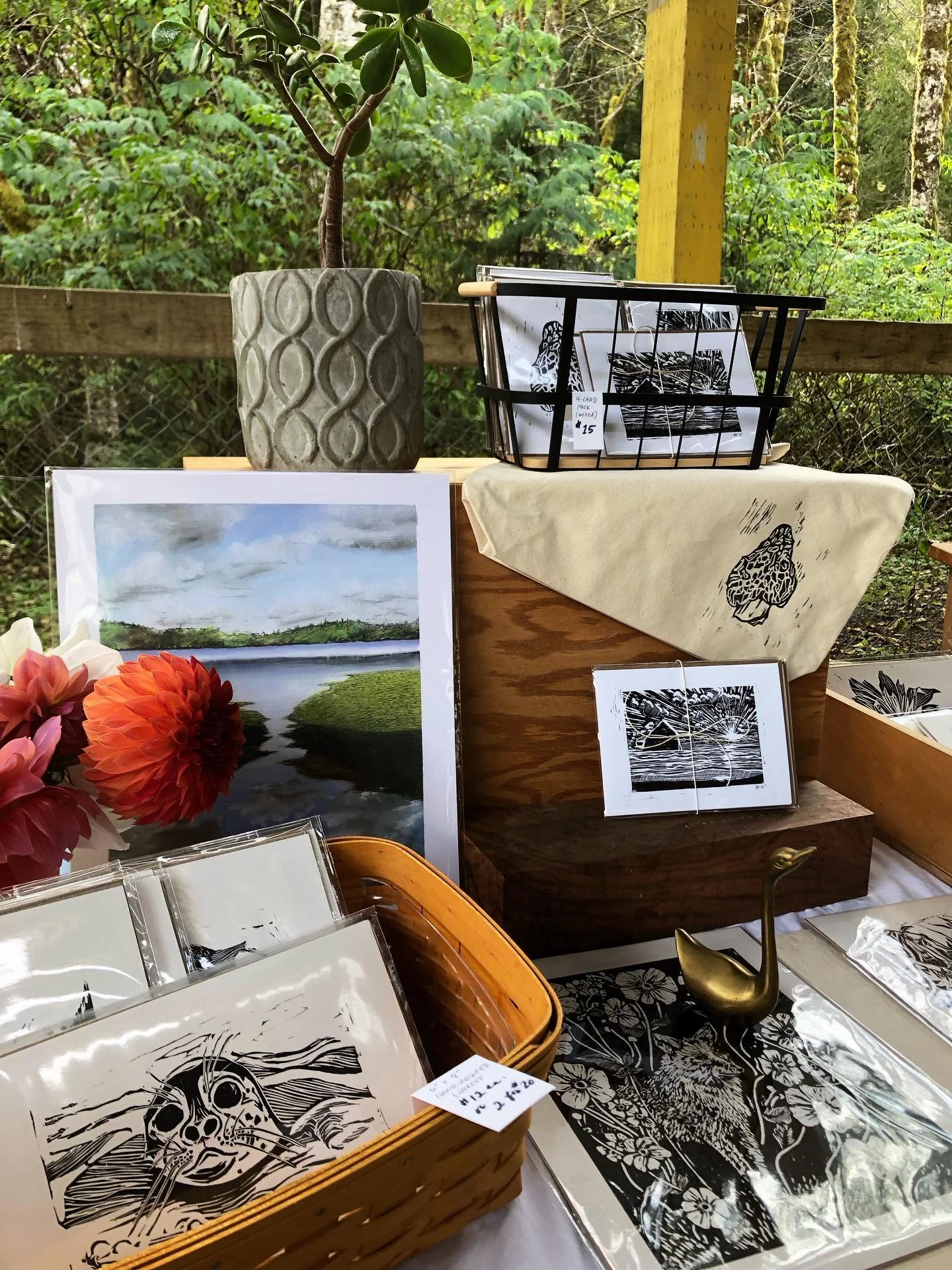 Thank you to everyone who came out to support @neskowinvalleyschool at last weekend&rsquo;s Harvest Festival! It was my very first booth ever ever, and I loved talking with and sharing my art with each and every one of you who ventured over. This com