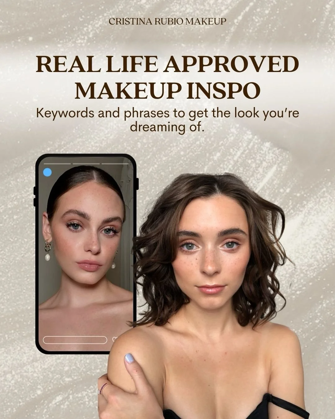 Inspiration is a starting point.
Language is what makes it yours.

When you can name what you love: the finish, the tone, the texture, the lash style&hellip;your makeup becomes collaborative instead of copy-and-paste.

Clean. Soft. Romantic.
But stil