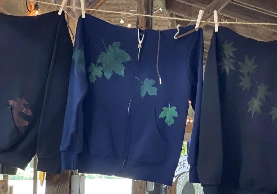Leaf Printing on Tea Towels-Thur May 28