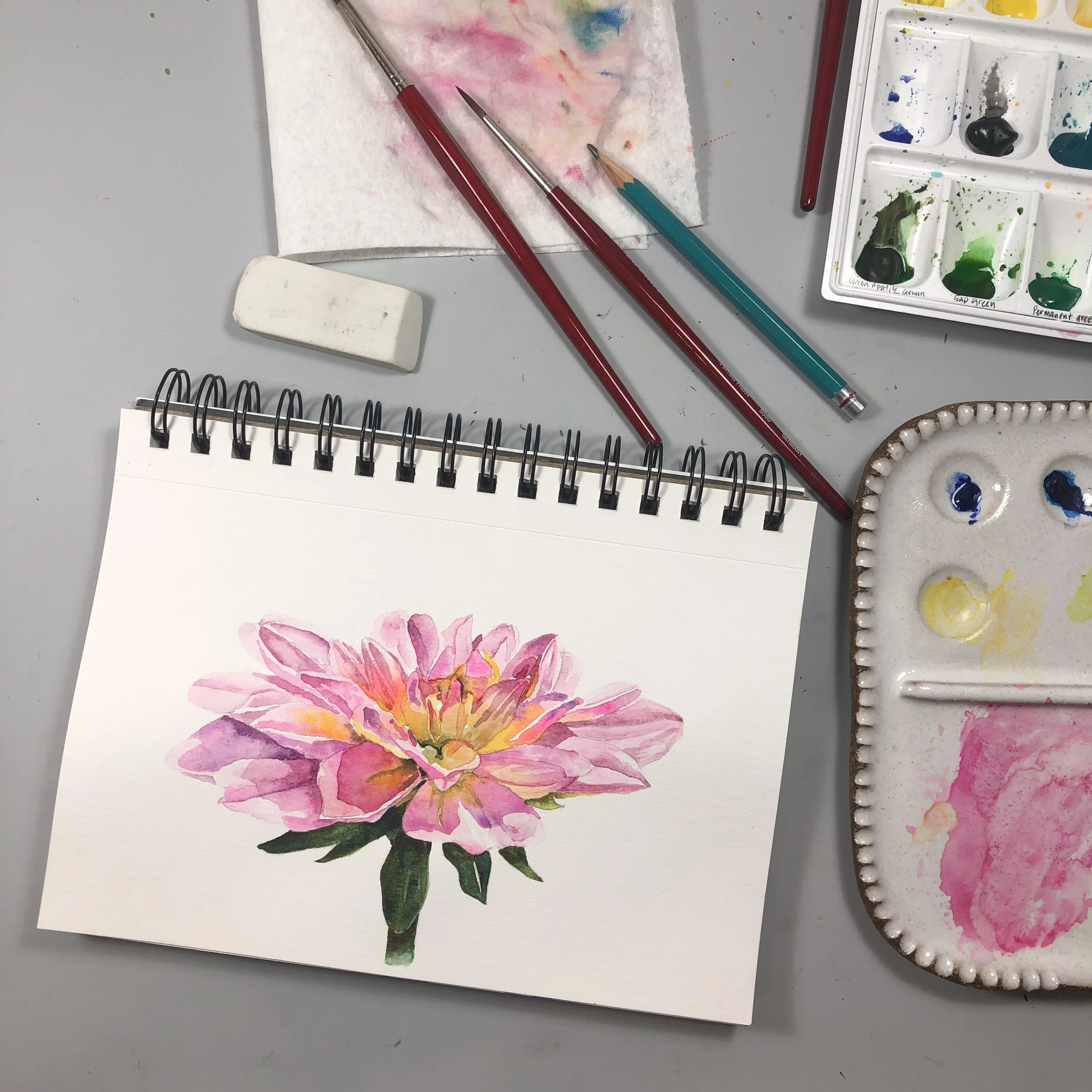 Beginner Friendly Watercolor-Monday June 8 