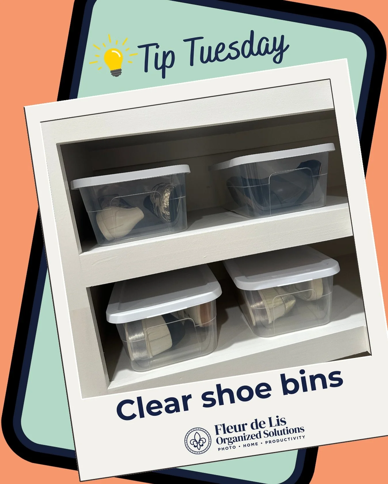 We&rsquo;re currently obsessed with these stackable clear bins for your shoes! Not only do they keep them together and easy to find, it protects them from dust and dander.

What do you use for your shoe storage?

#TipTuesday #LouisvilleOrganizedSolut