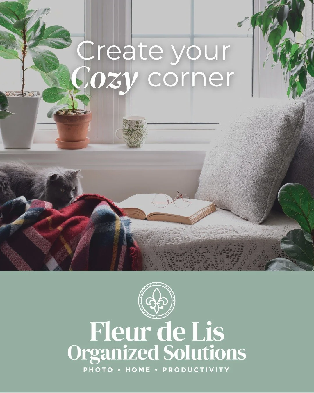 Self-Care Saturday: Create Your Cozy Corner

This weekend, carve out a calm, cozy little corner, just for you.

 ✔️ Add a blanket, a good book, and maybe a cup of coffee or tea.
 ✔️ Keep it clutter-free and filled with things that make you smile.
 ✔️