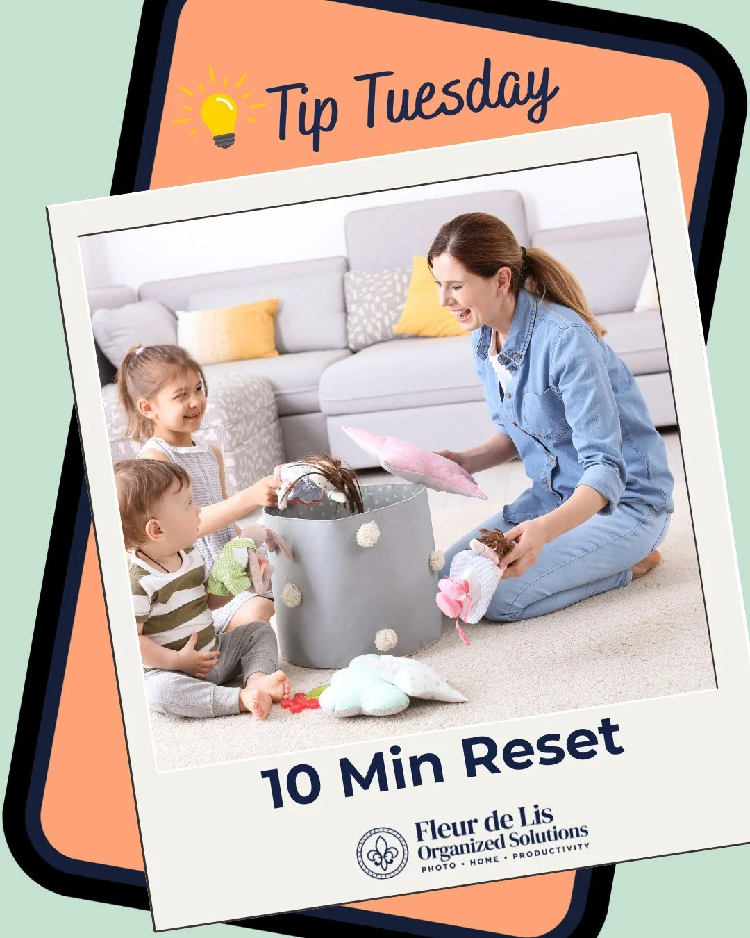 Your home doesn&rsquo;t need a full overhaul&mdash;just 10 intentional minutes.

Set a timer tonight and reset ONE space.

The kitchen counter. The entryway. The bathroom.

You don&rsquo;t have to bounce from room to room trying to do it all&mdash;fo