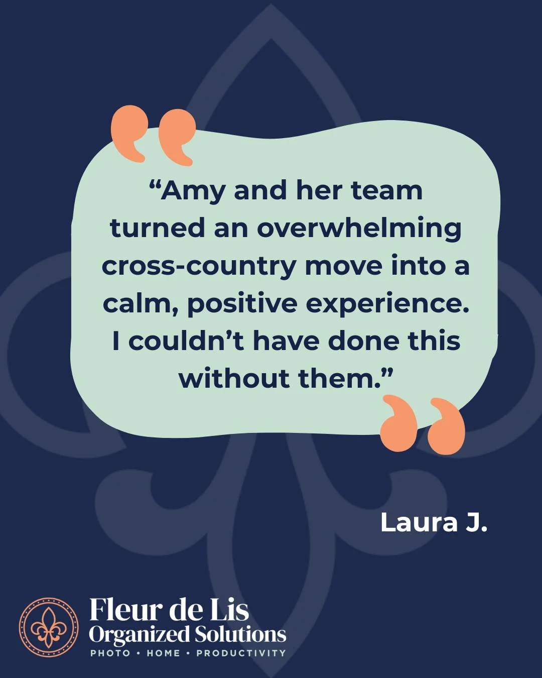 What a joy it was working with Laura!

"&ldquo;Amy and her team turned an overwhelming cross-country move into a calm, positive experience. I couldn&rsquo;t have done this without them.&rdquo; 

#LouisvilleOrganizedSolutions #LouisvilleOrganizer