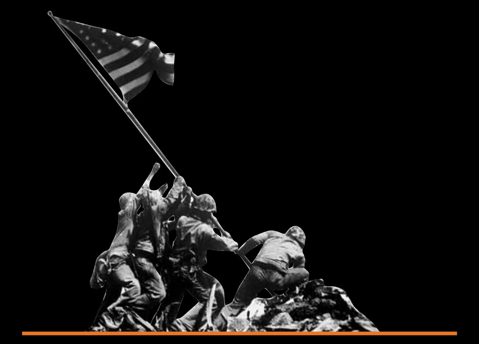 Iwo Jima flag-raising memorial