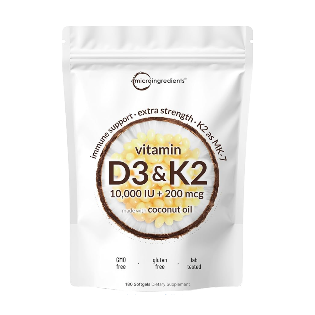Micro Ingredients Vitamin D3 10,000 IU + K2