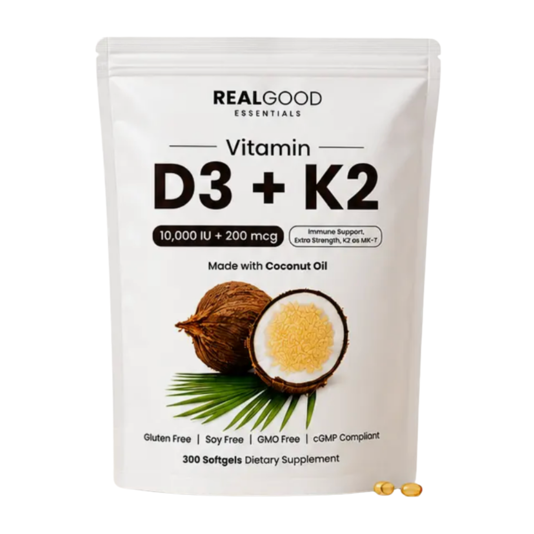 Real Good Essentials Vitamin D3+K2