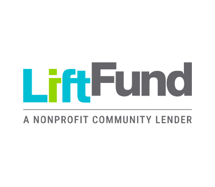 LiftFund logo with text 'A Nonprofit Community Lender'
