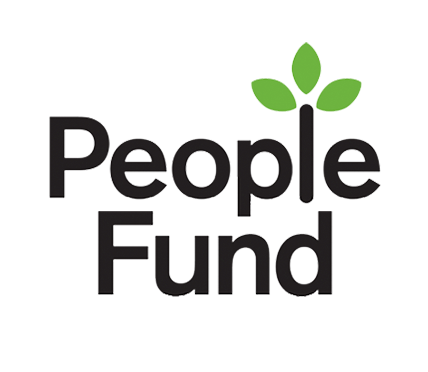 PeopleFund logo with stylized green plant sprouting from the letter 'P' in 'People'.