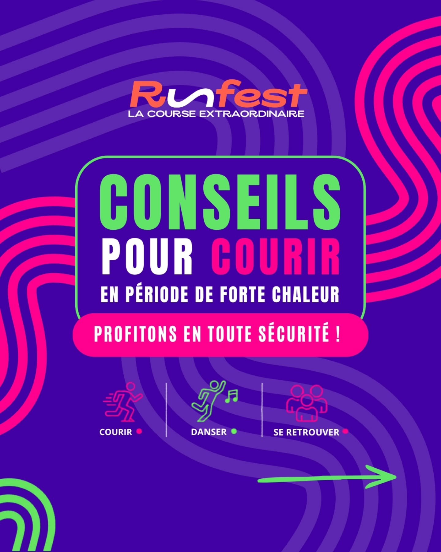 ☀️🏃&zwj;♂️ La chaleur sera au rendez-vous samedi&hellip; mais nous aussi !

Pour que chacun profite pleinement, nous avons pr&eacute;par&eacute; quelques conseils simples &agrave; suivre avant, pendant et apr&egrave;s votre course 💜

💧 Hydratez-vo