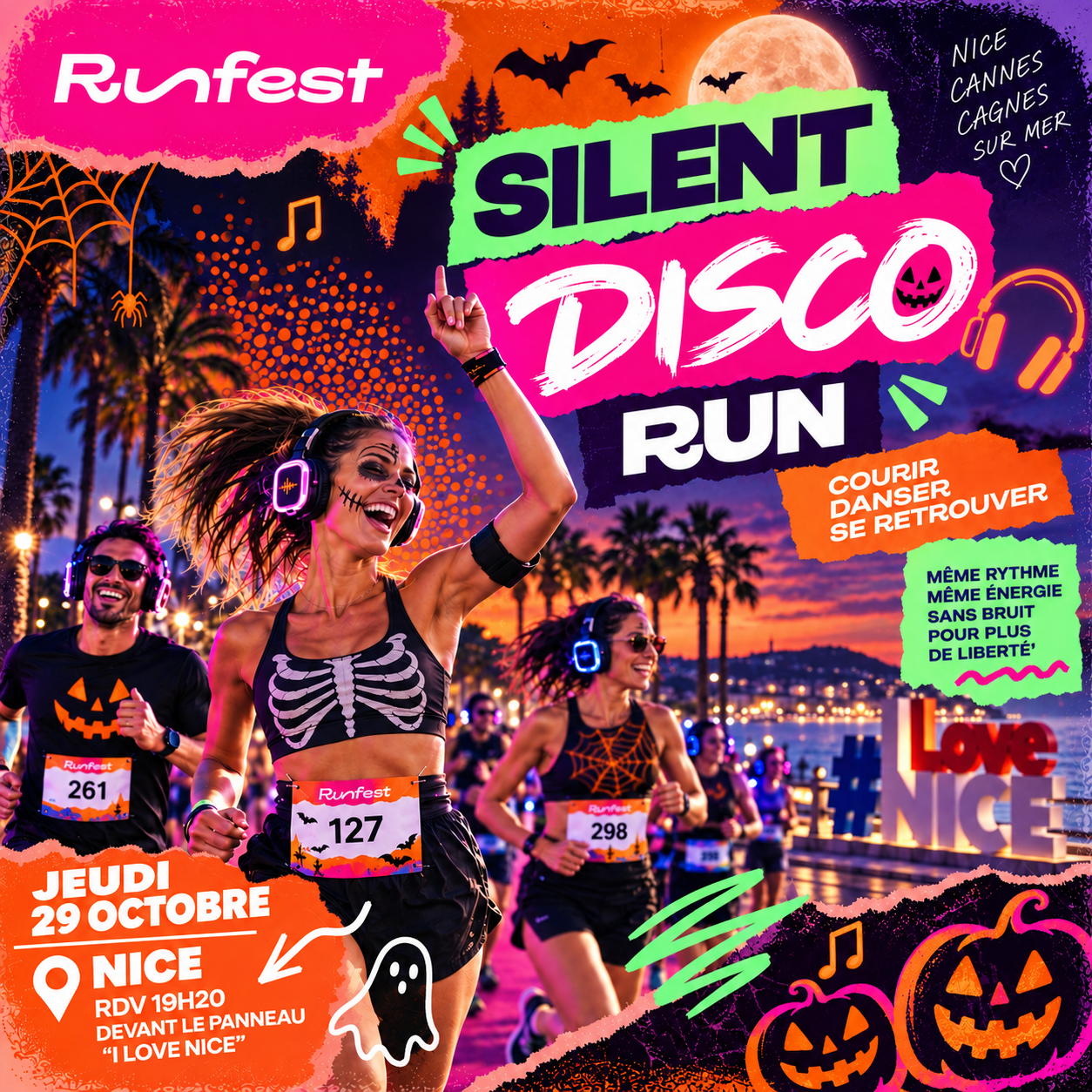 HALLOWEEN SILENT TEMPO RUN — NICE