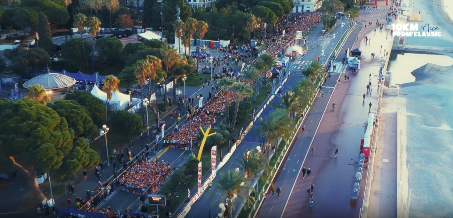 10km Nice Prom Classic. Courir 10km au bord de la mer en hiver