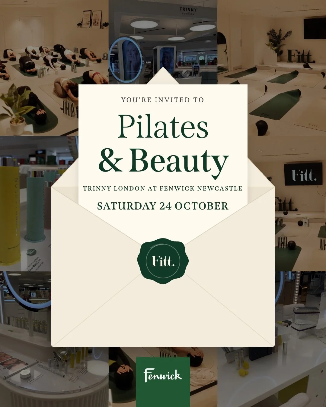 Pilates &amp; Beauty with Trinny London at @fenwickofficial Newcastle.

Move first with a 45-minute Pilates class, then it&rsquo;s over to Trinny London for a skincare and make-up masterclass. Plus &pound;20 to spend on Trinny London, a goody bag, re