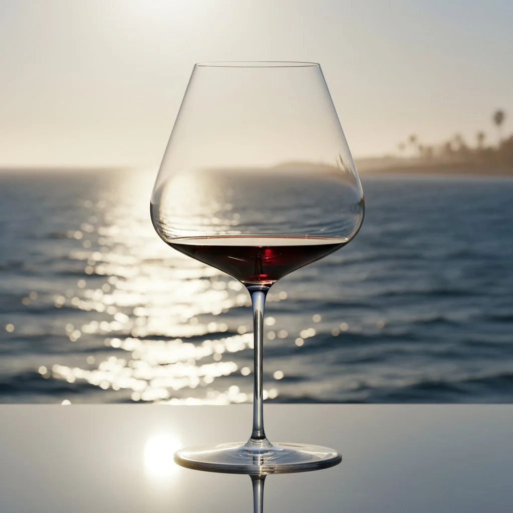 Burgundy wine glass