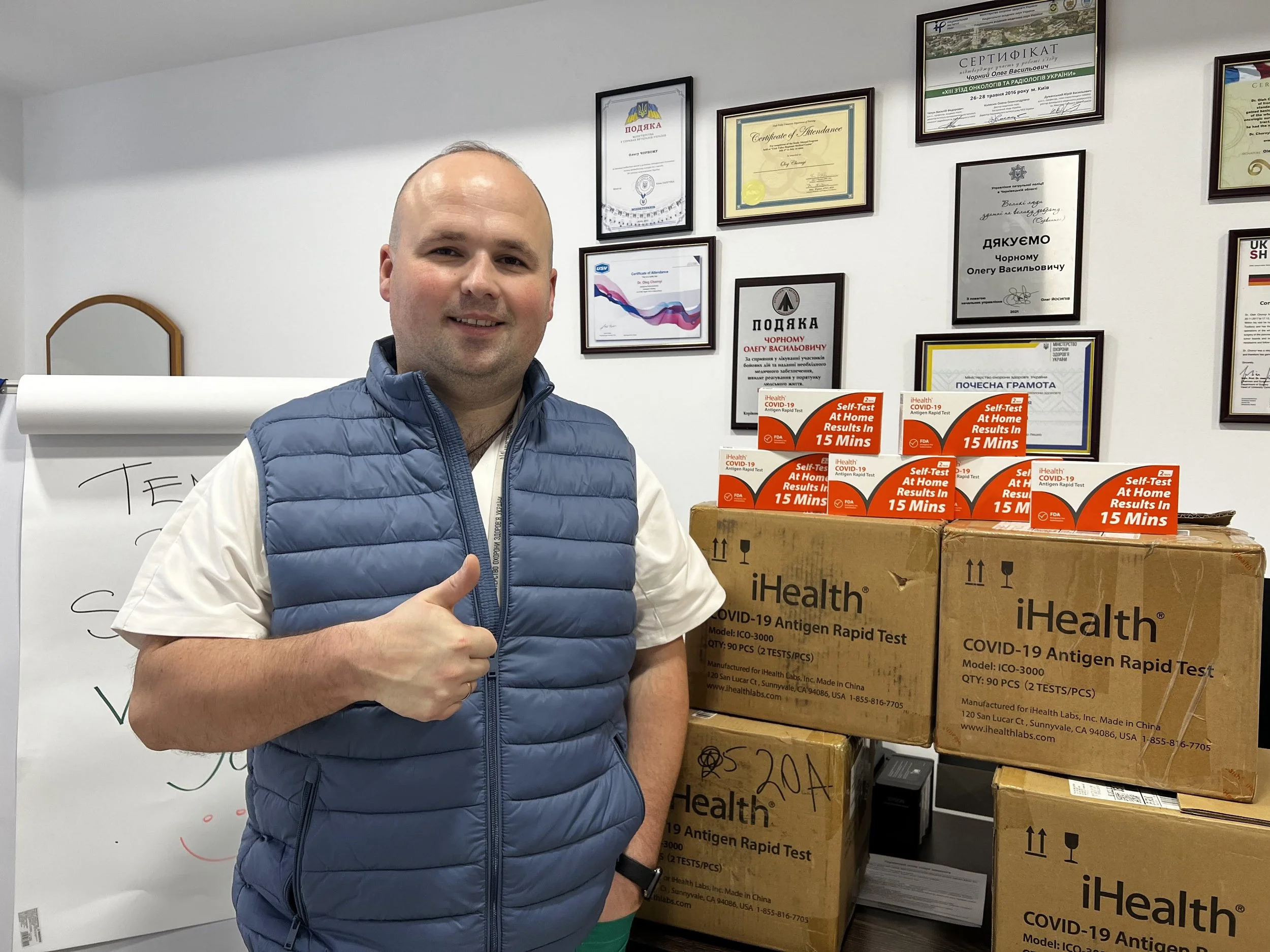 Supporting Local Hospitals: 1,000 Rapid Tests for Chernivtsi