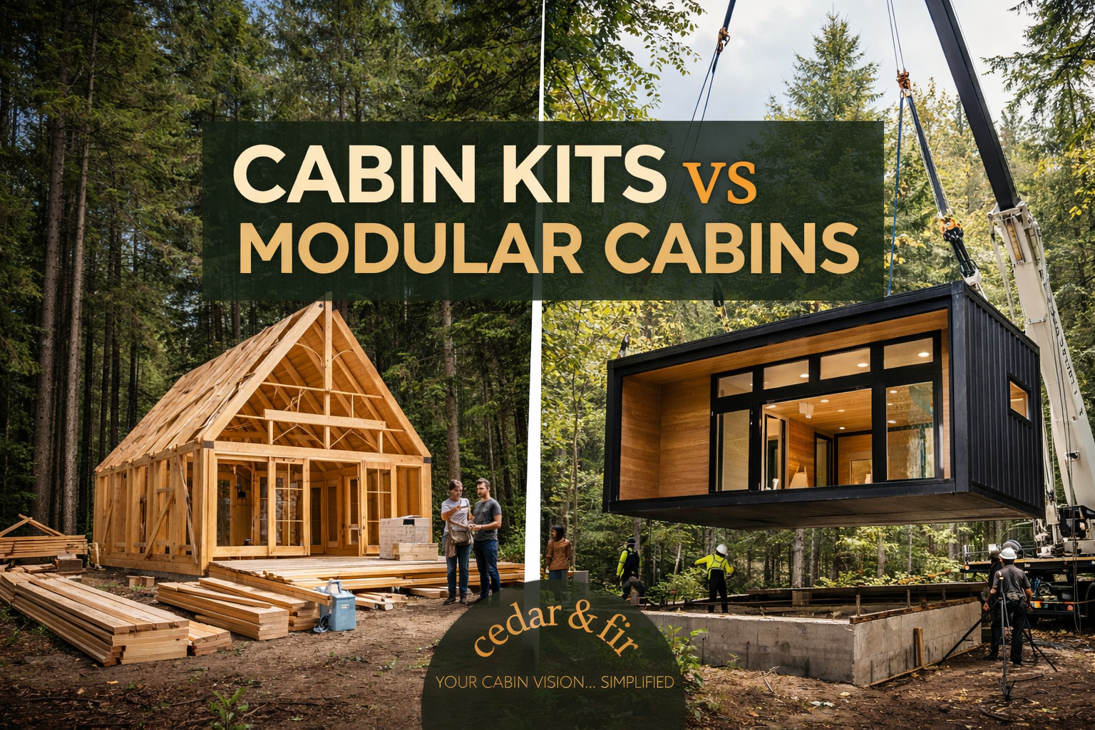 Cabin Kits vs. Modular Cabins: What’s the difference and which is better?