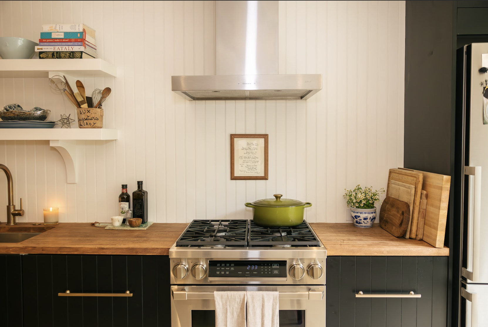 Custom kitchen reonvation in 100-year-old, historic bungalow home in Winter Park, Florida.