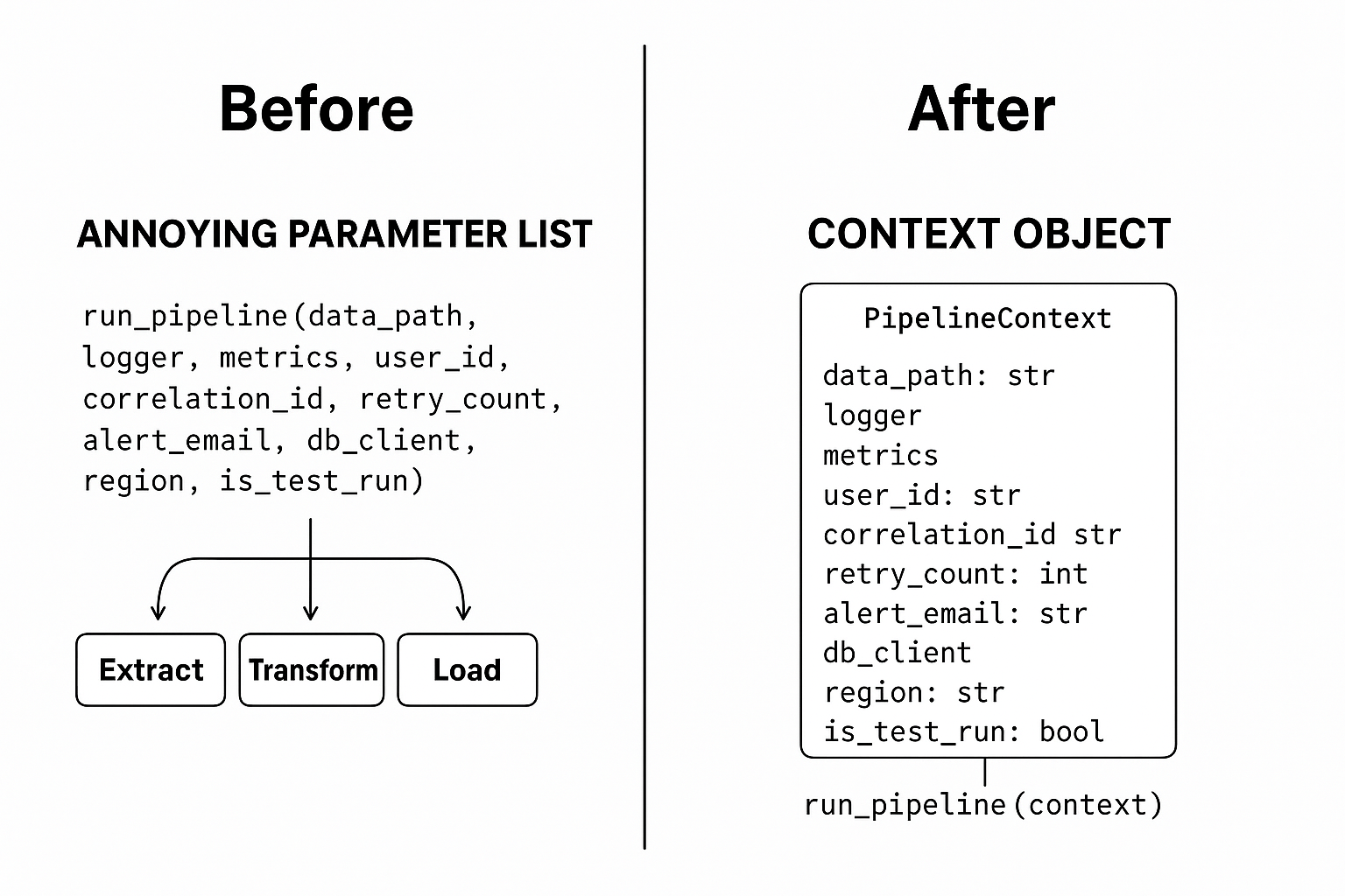 The Context Object Pattern: Stop Passing 11 Arguments Everywhere