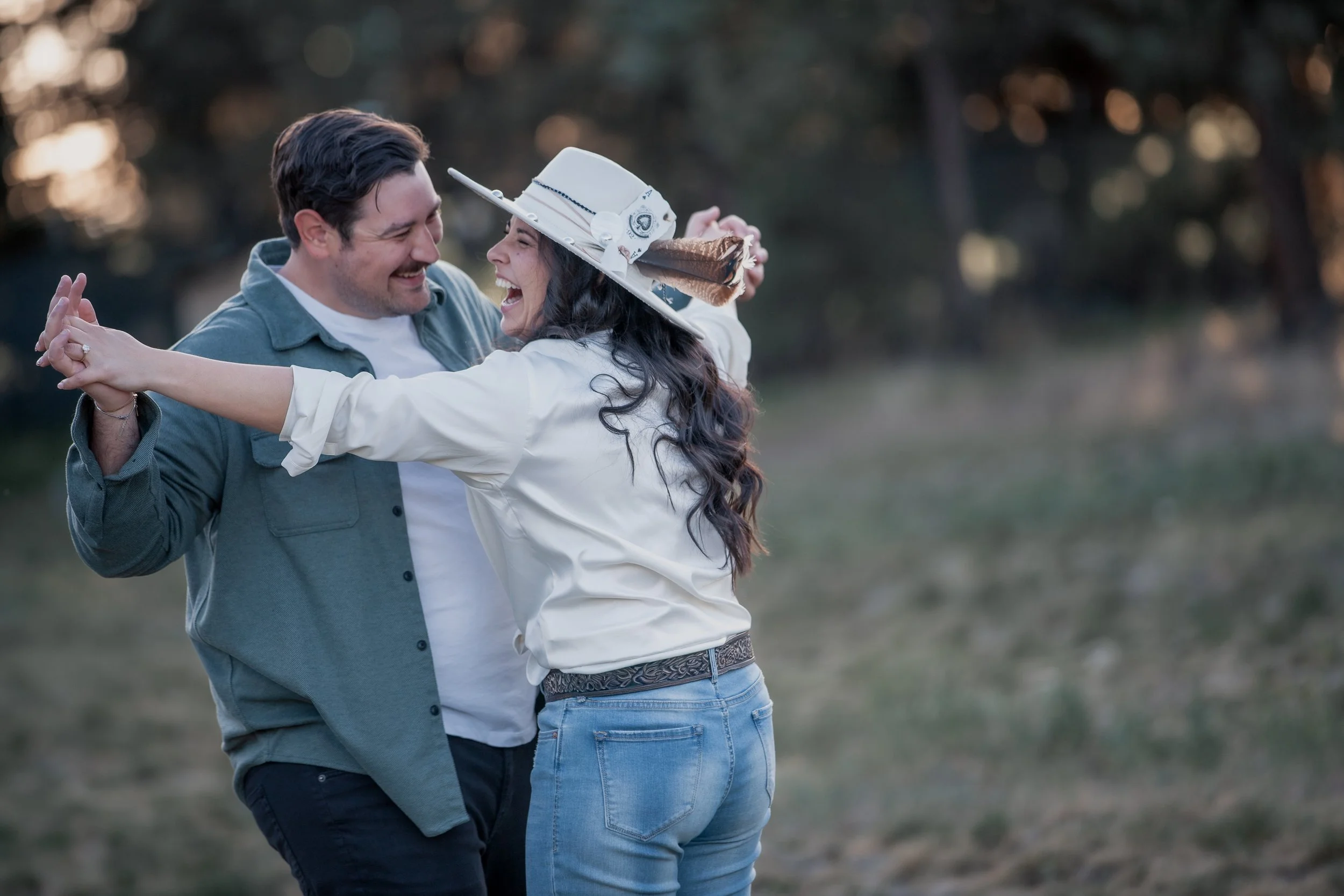 Natural light engagement session in the Pacific Northwest. Bend Oregon.