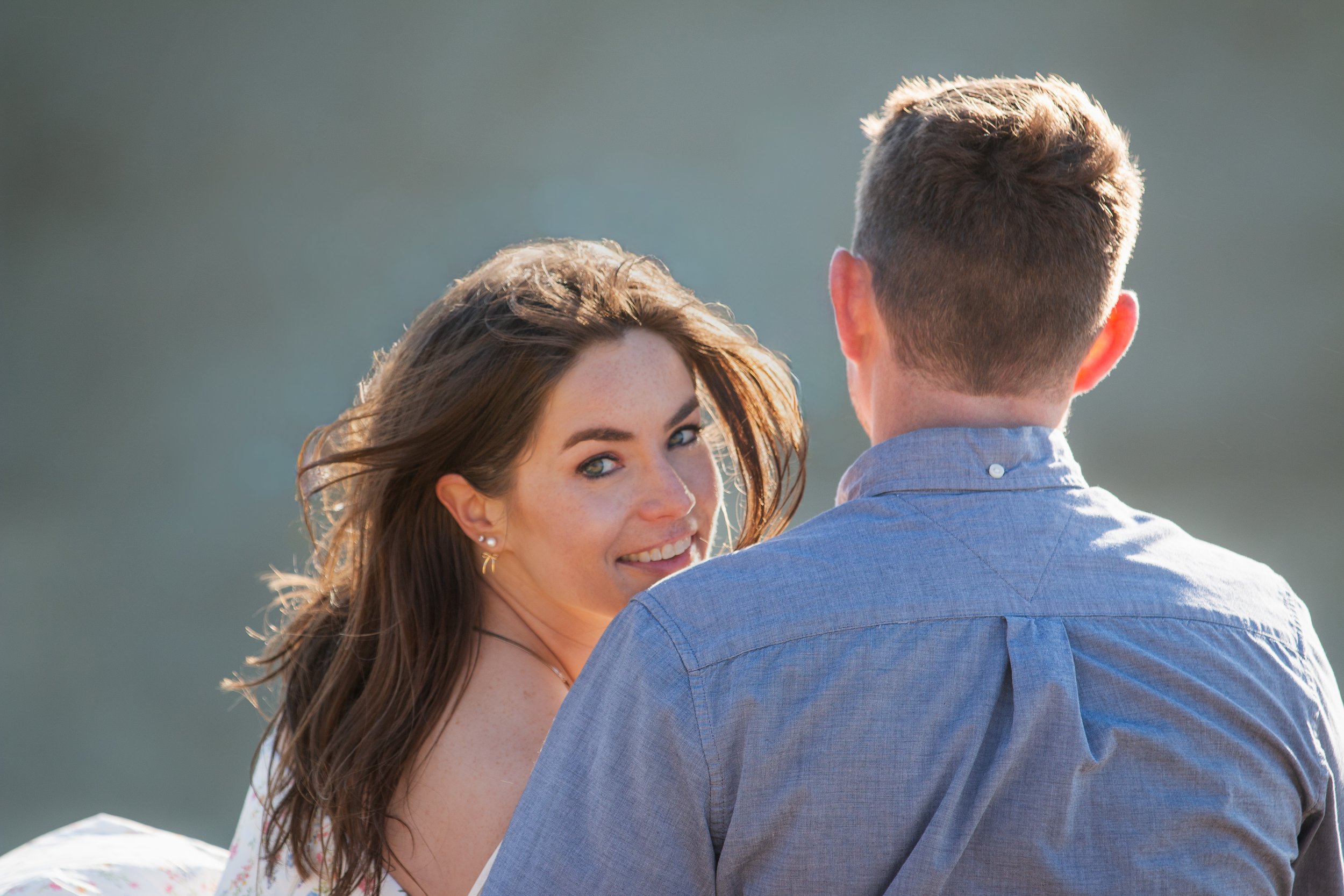 Editorial close-up documenting honest emotion and timeless romance. Oregon Coast. 