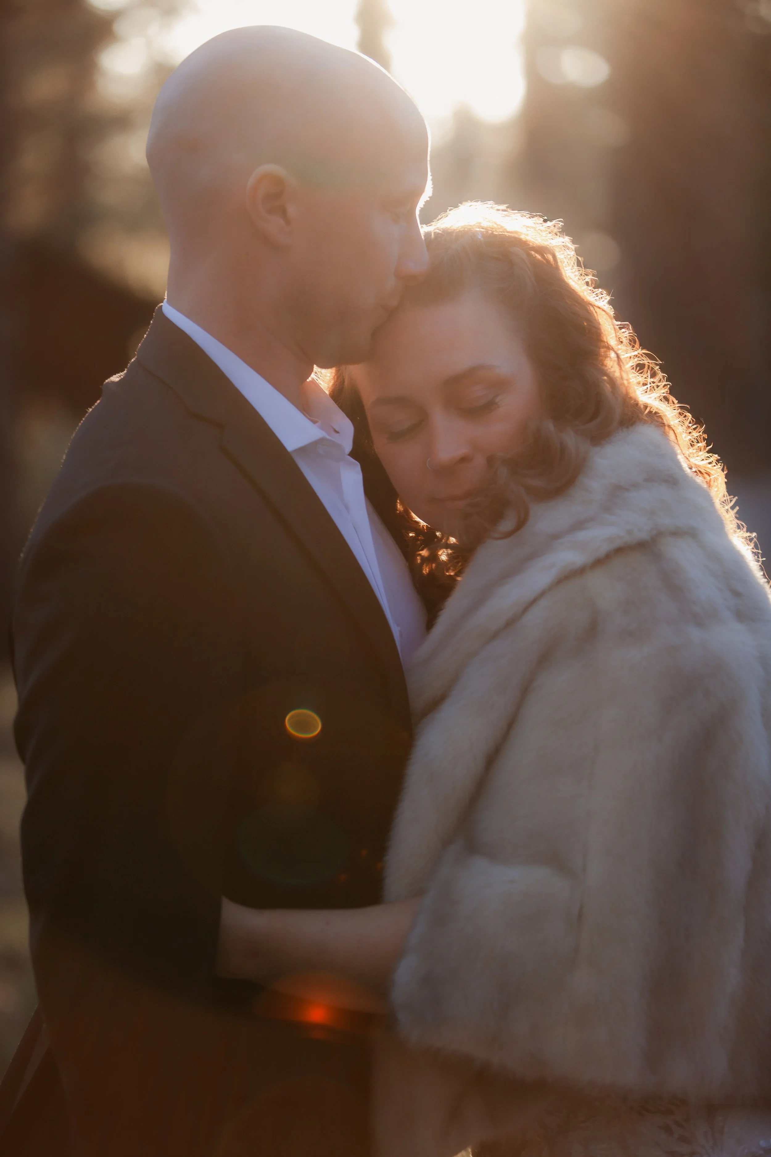 Golden hour wedding portraits filled with natural movement and emotion. Five Pines Lodge. Sisters Oregon. 