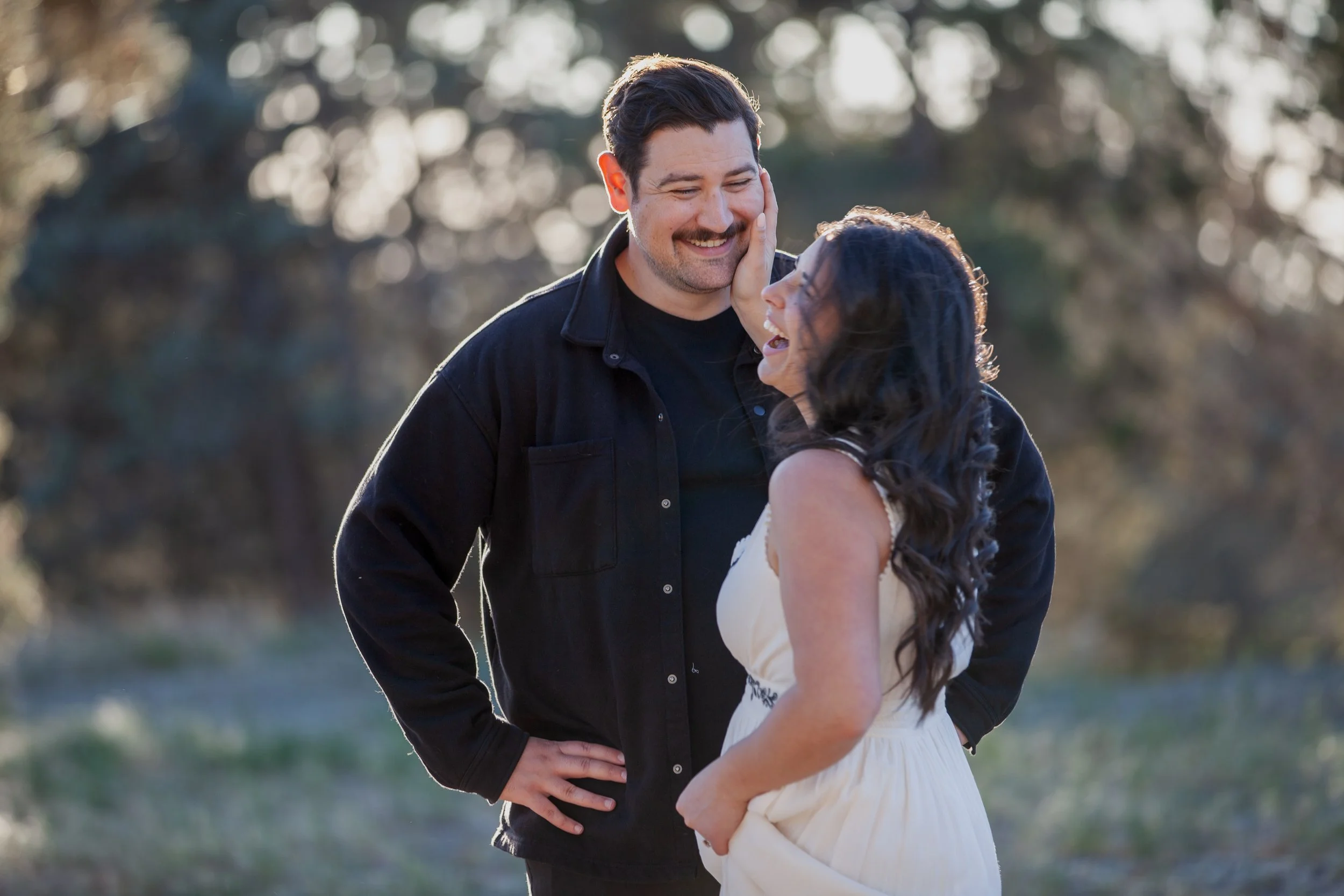 Romantic desert engagement session celebrating the landscapes of the American West. Central Oregon.