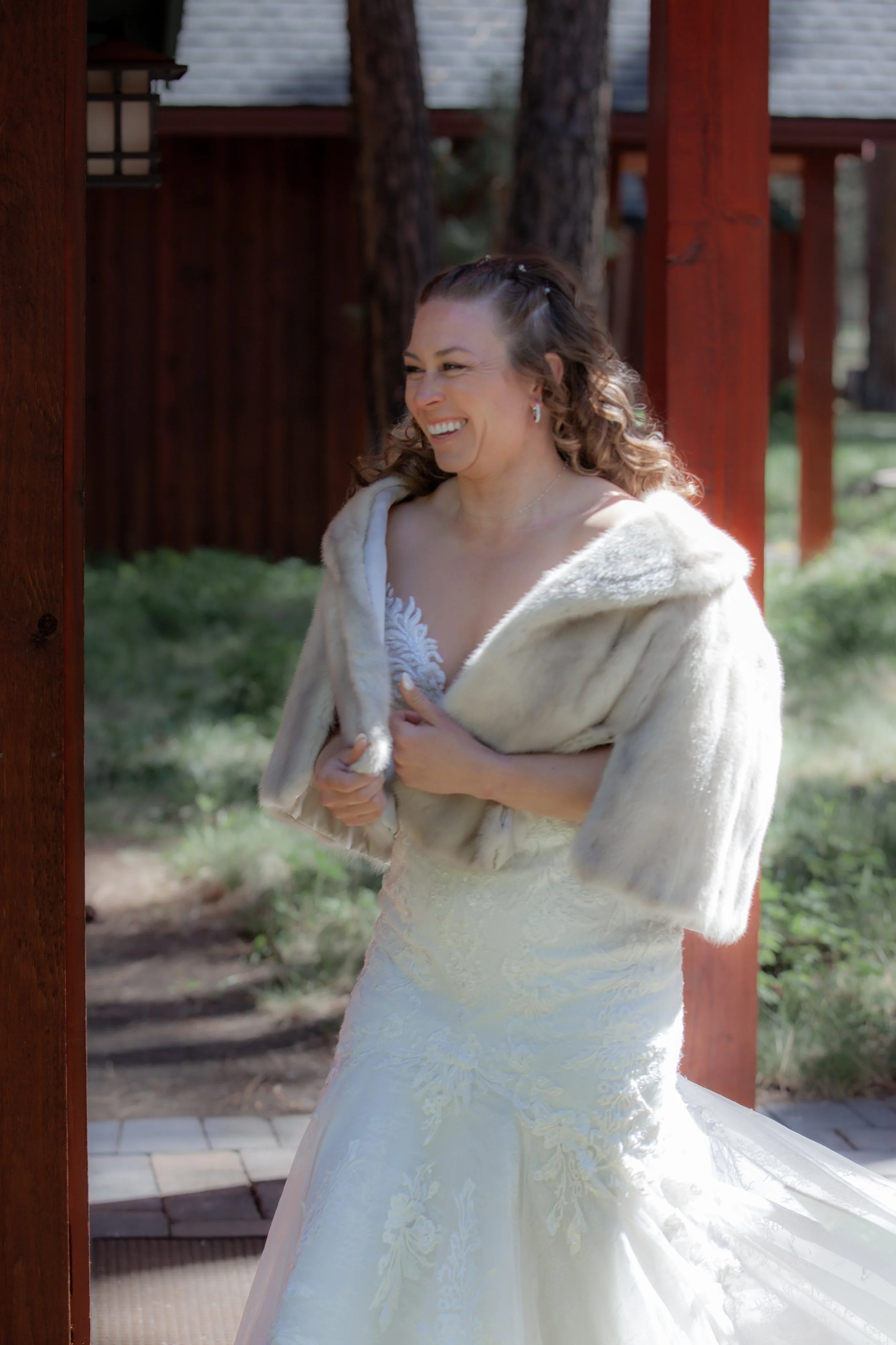 Romantic bridal portrait inspired by fine art photography. Sisters Oregon.
