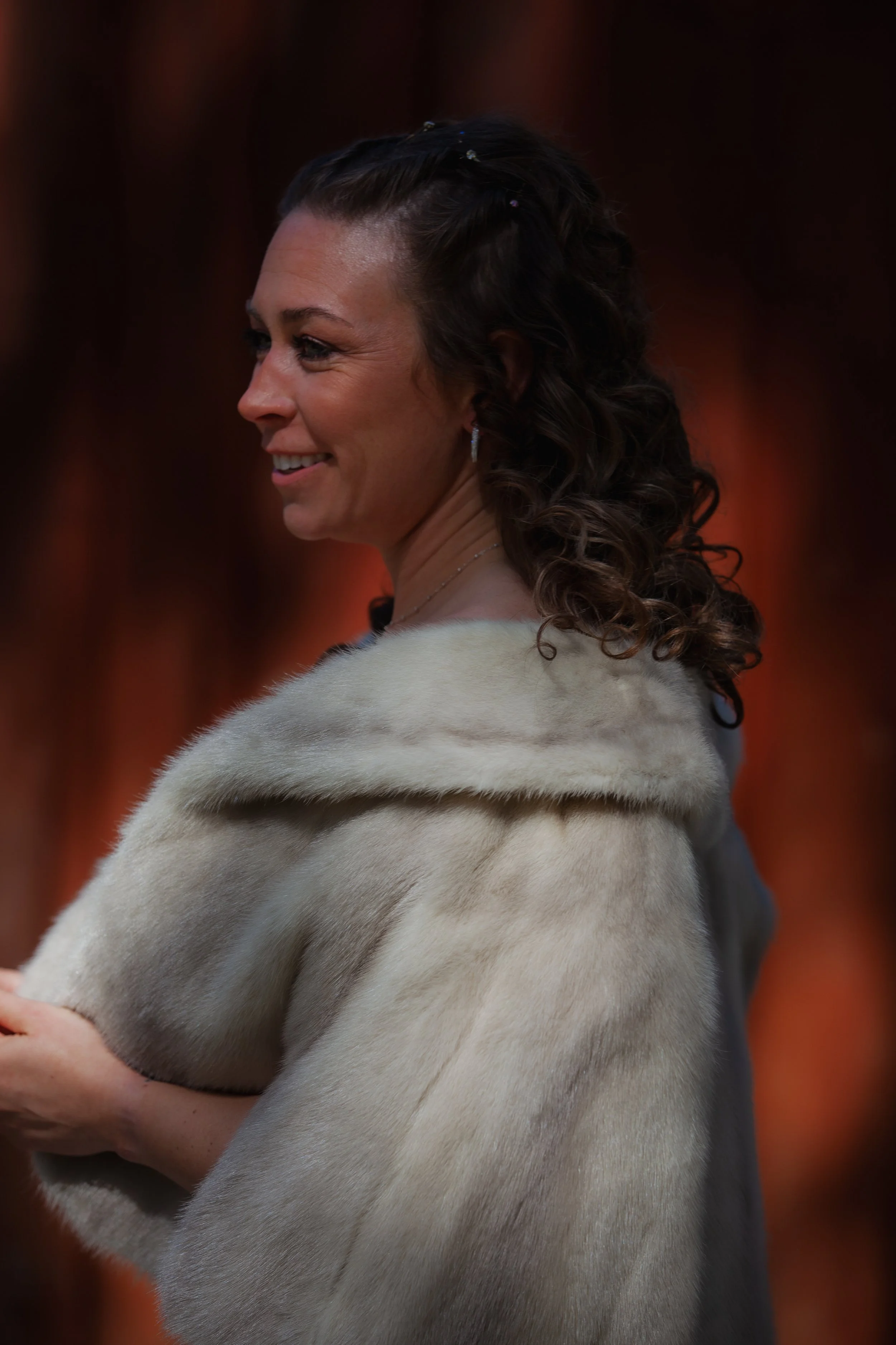 Editorial bridal portrait celebrating timeless elegance. Sisters Oregon.