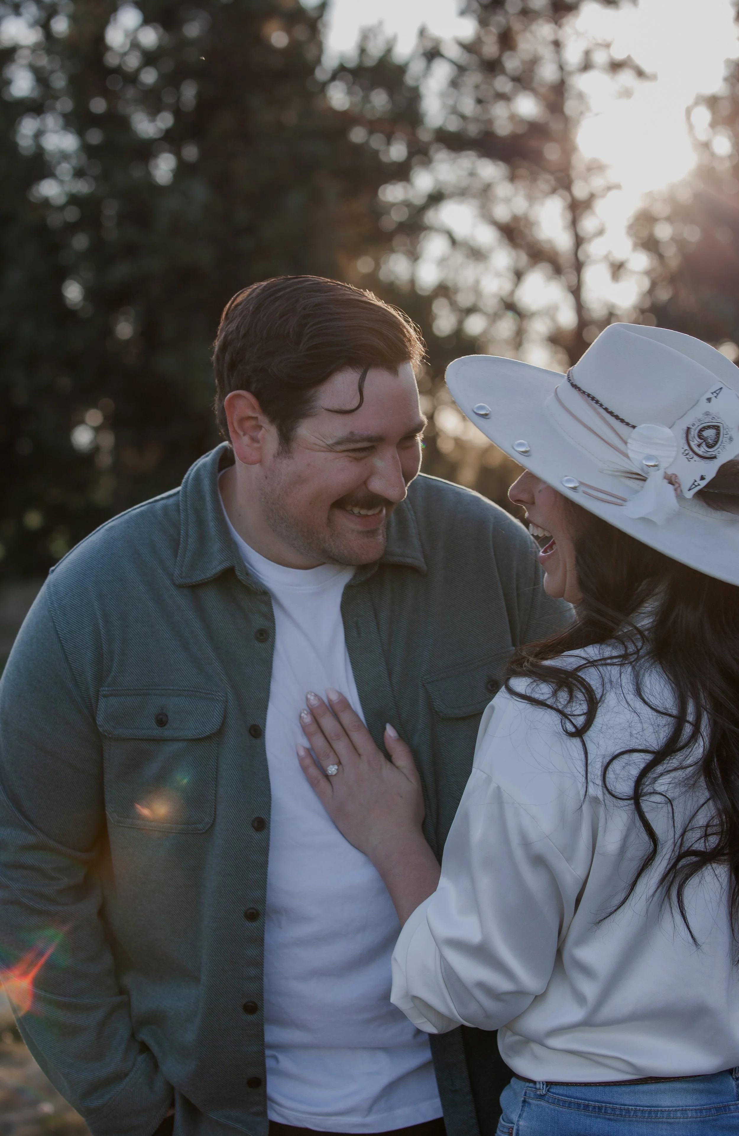 Authentic engagement photography rooted in natural movement and connection. Central Oregon.