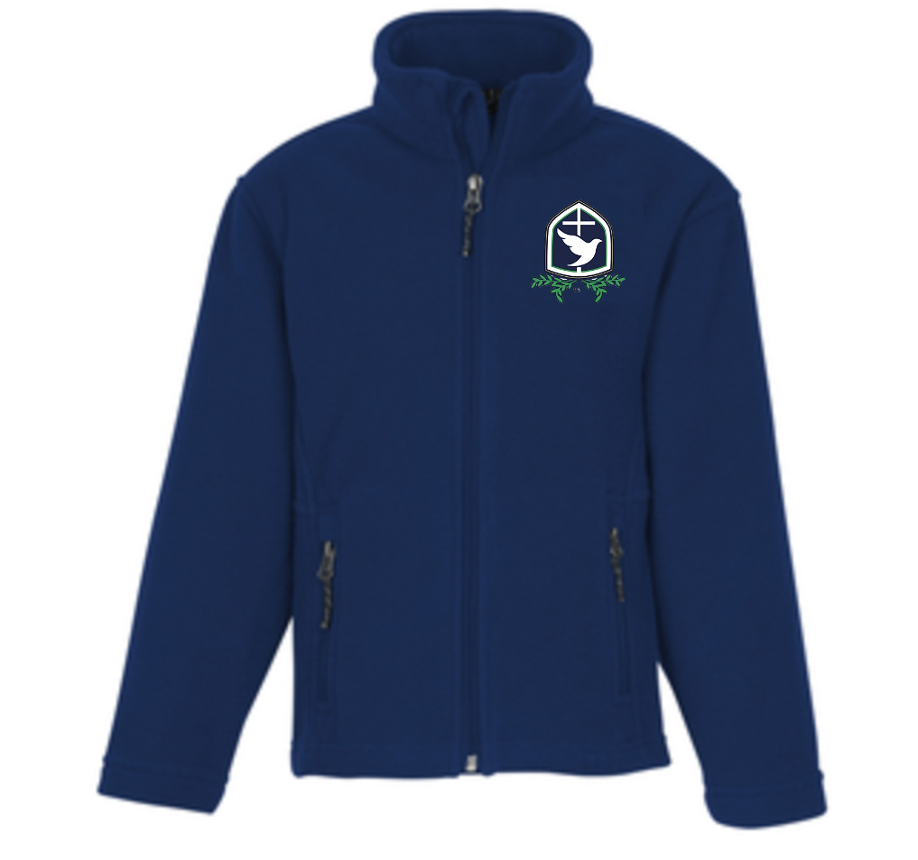 Youth Navy Polar Fleece Zip-up NEW