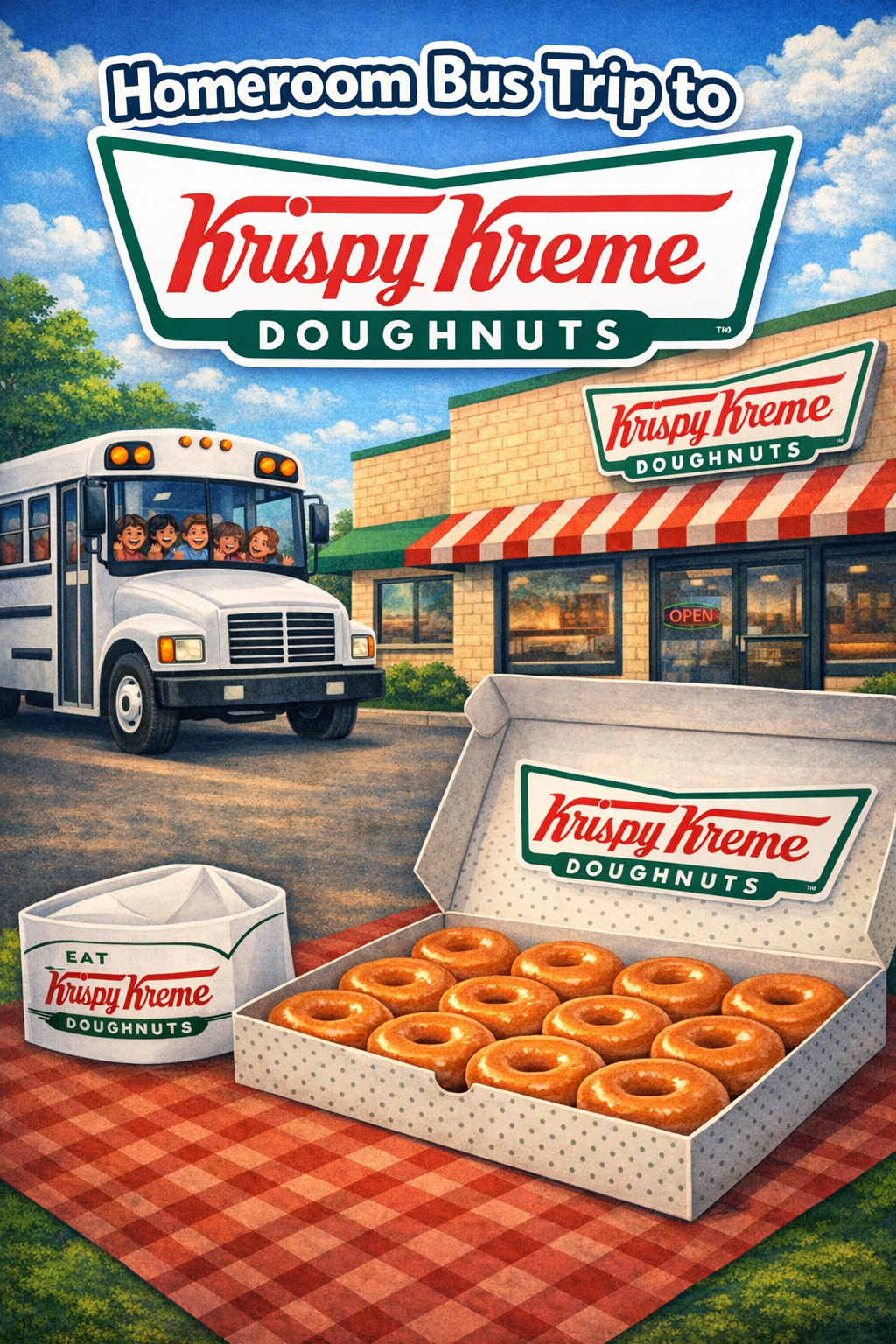 Homeroom trip to Krispy Kreme