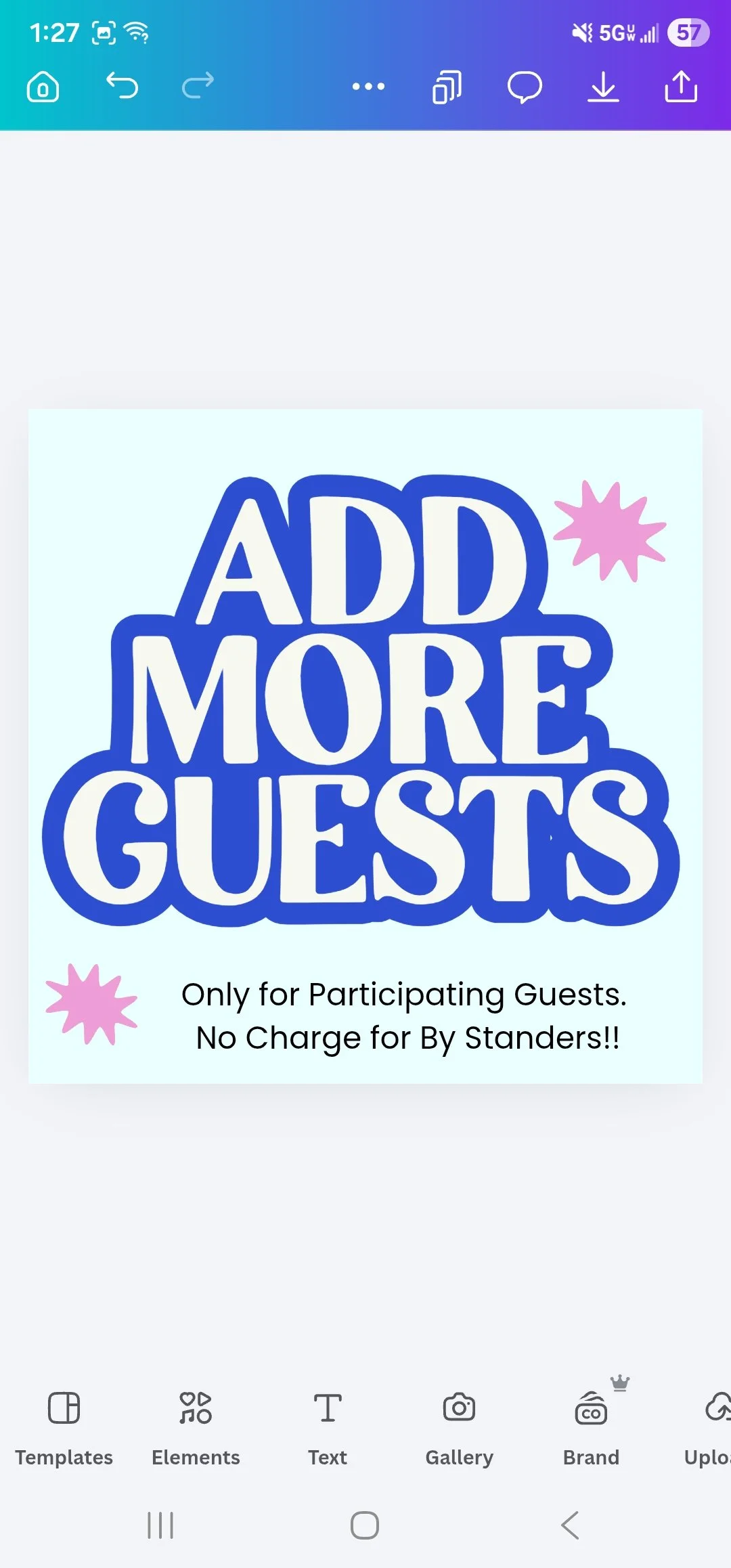 Add More Participating Create Guests